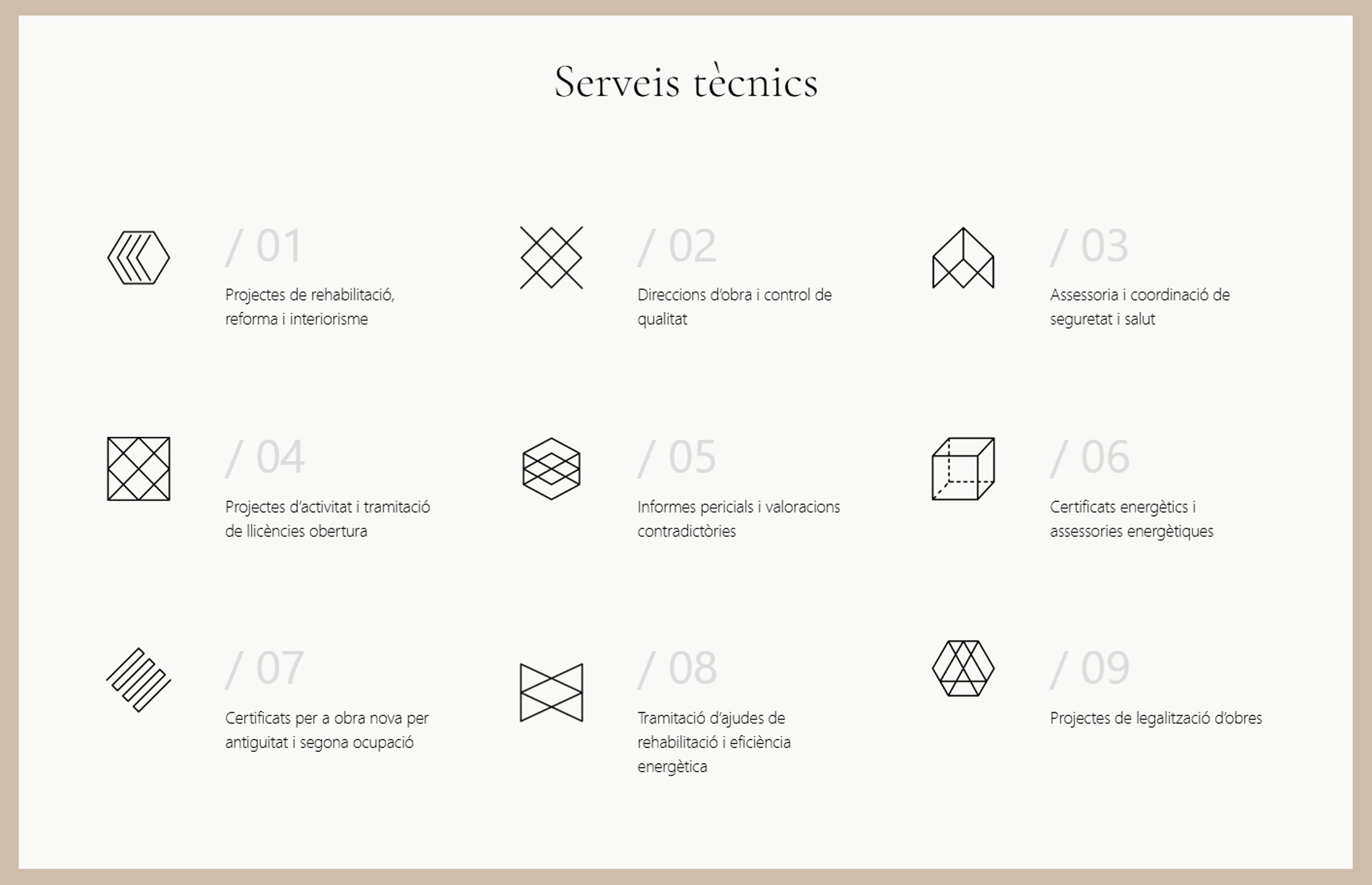 ▷ Ejemplo de página web para un estudio de arquitectura ▷ Ejemplo de página web para un estudio de arquitectura