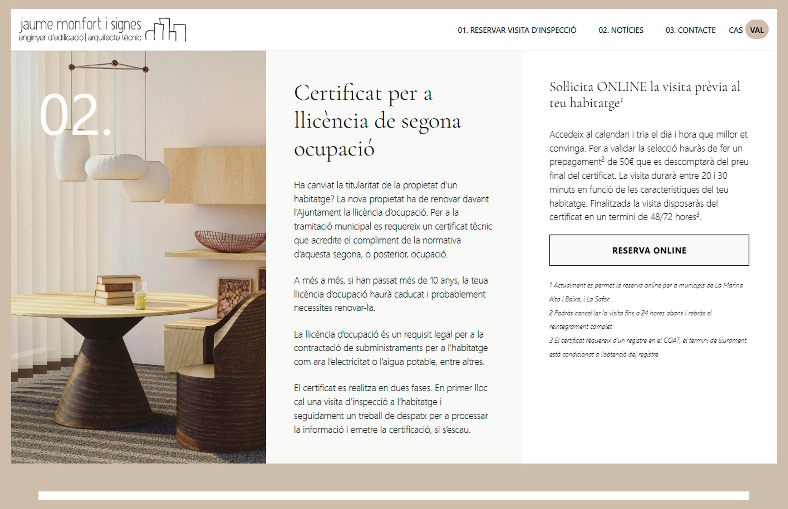 ▷ Ejemplo de página web para un estudio de arquitectura ▷ Ejemplo de página web para un estudio de arquitectura