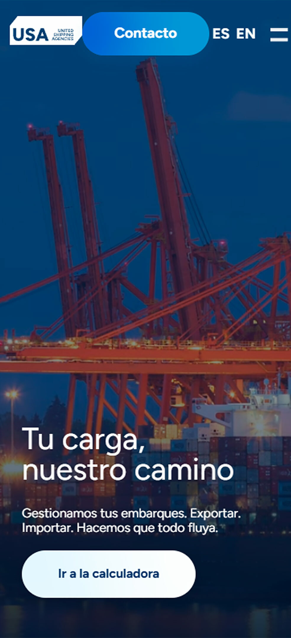 ▷ Ejemplo de página web para una empresa de transporte y logística internacional ▷ Ejemplo de página web para una empresa de transporte y logística internacional