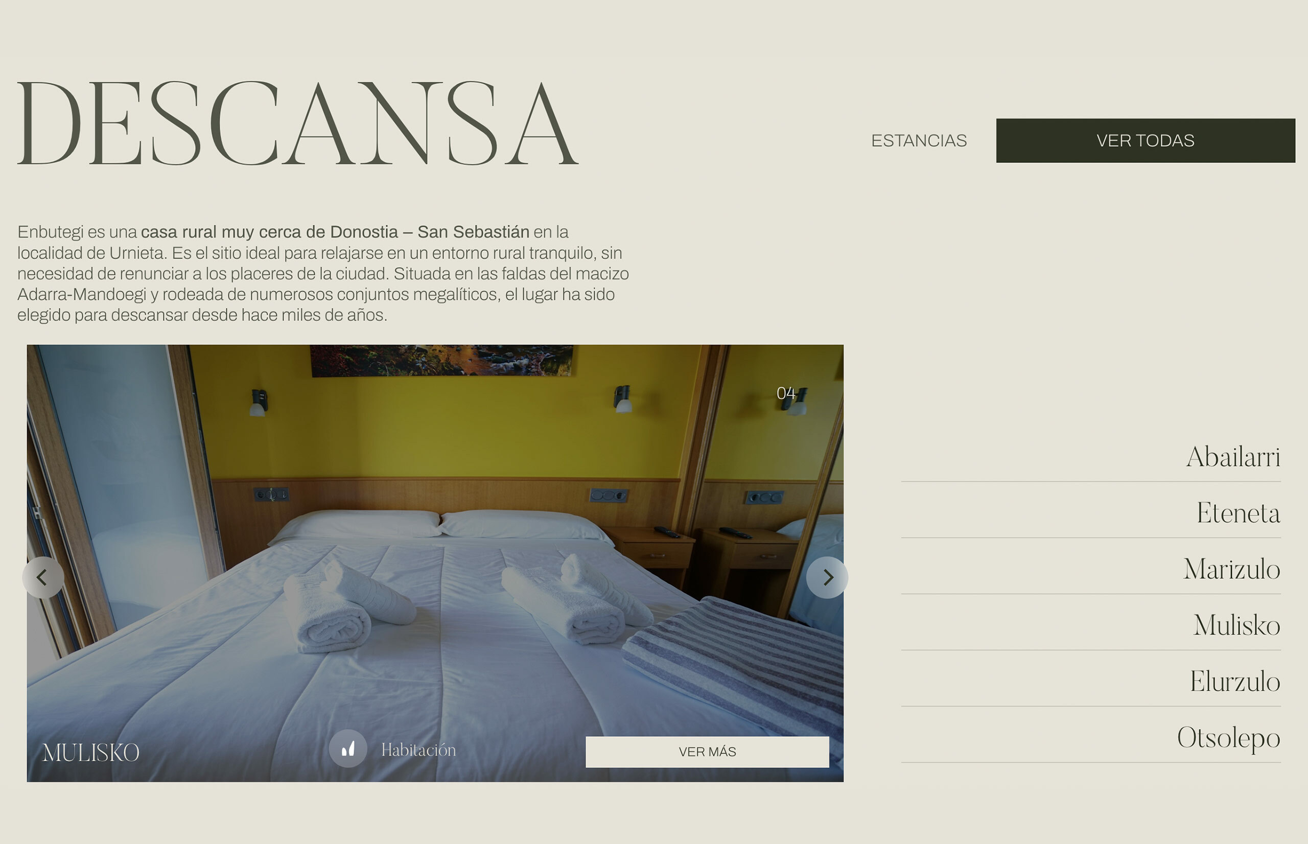 ▷ Ejemplo de página web para una casa rural