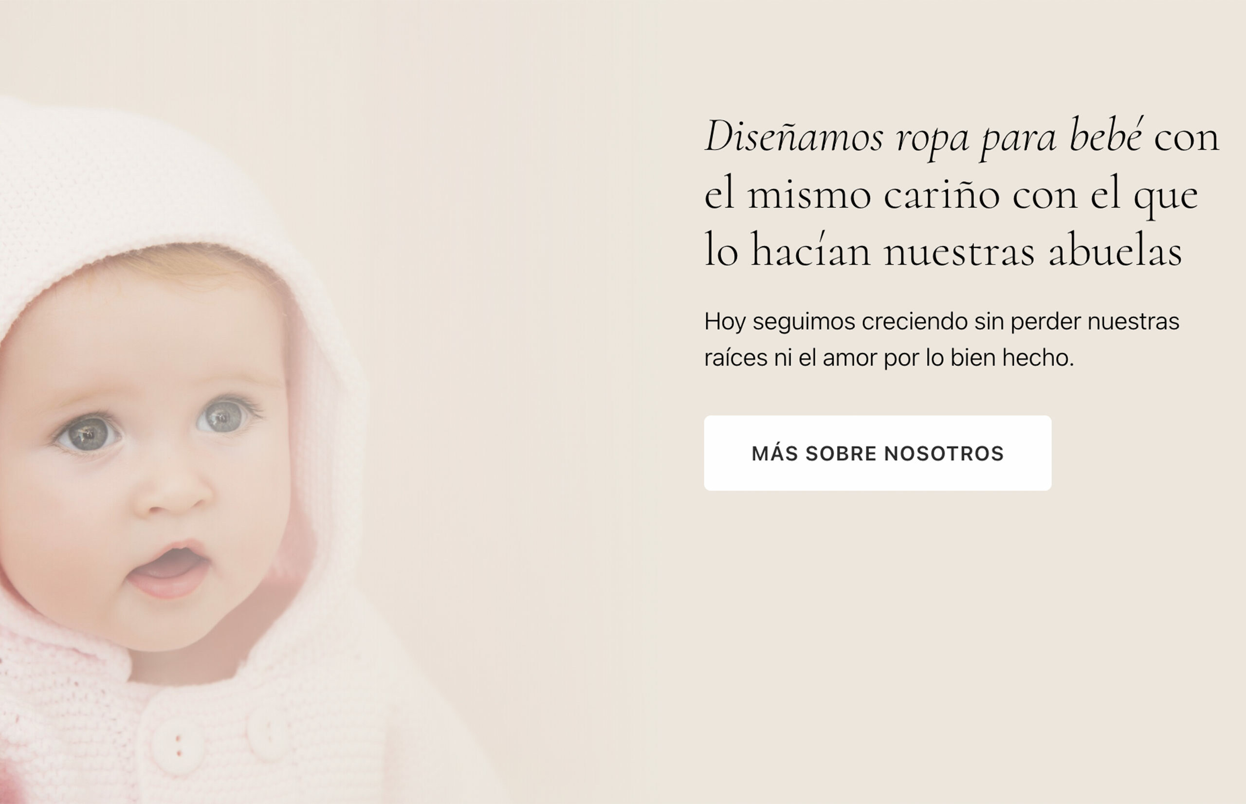 ▷ Ejemplo de página web para moda infantil