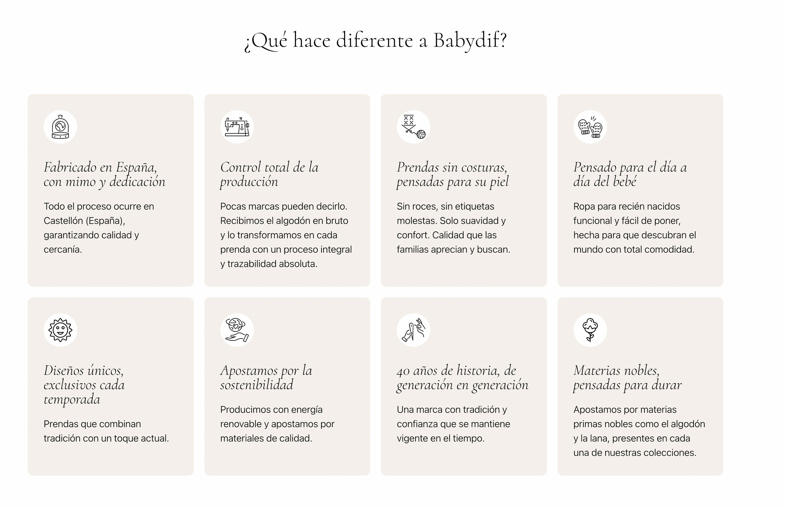 ▷ Ejemplo de página web para moda infantil