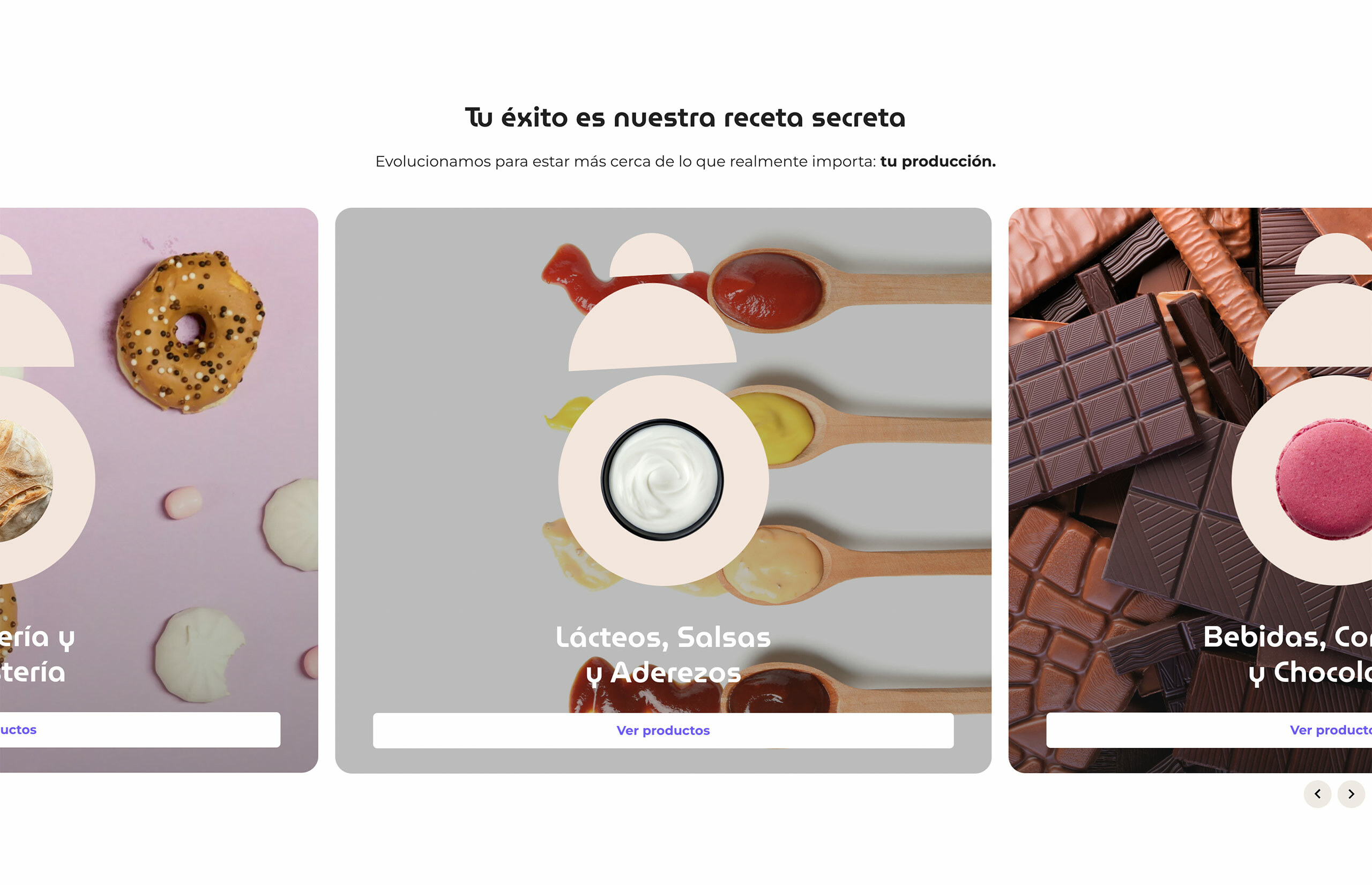 ▷ Ejemplo de página web para producción alimentaria
