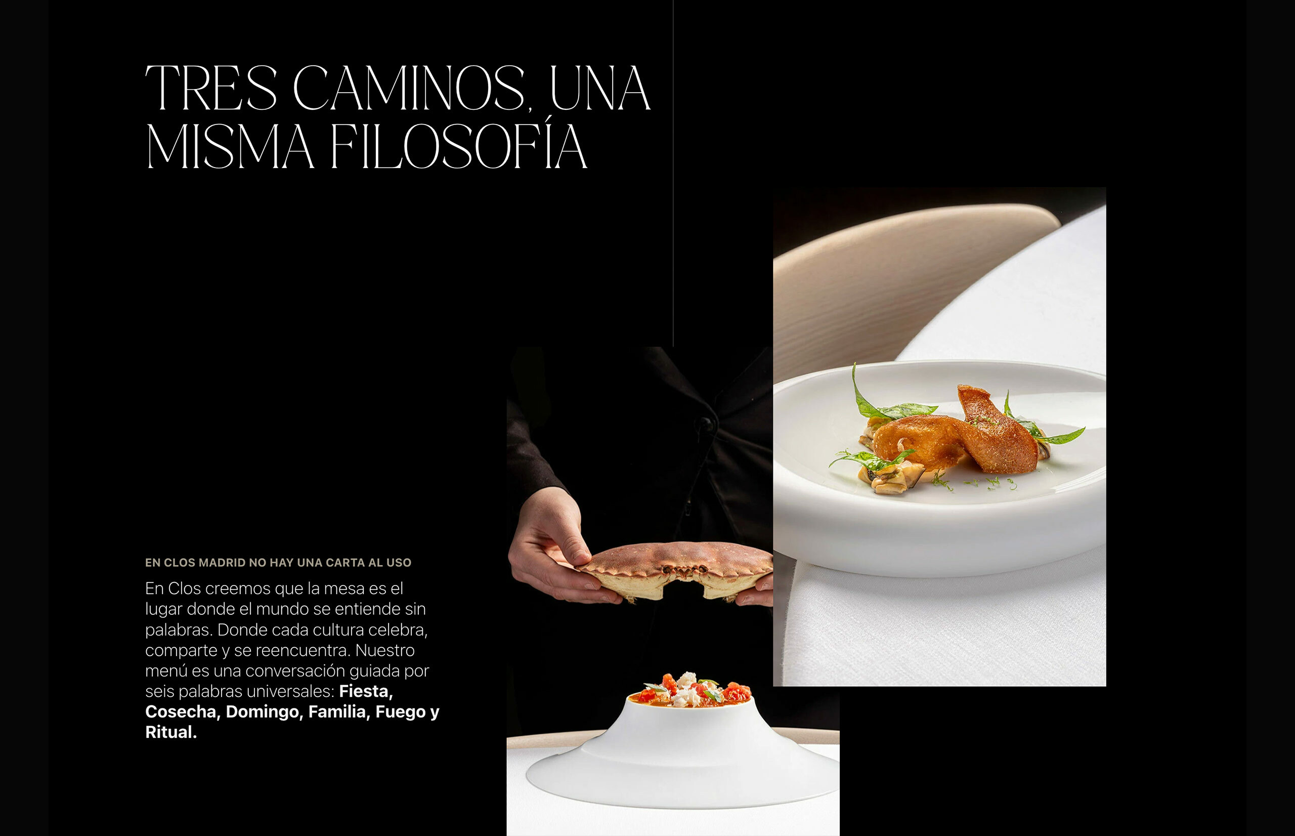 ▷ Ejemplo de página web para restaurantes de lujo [A medida]