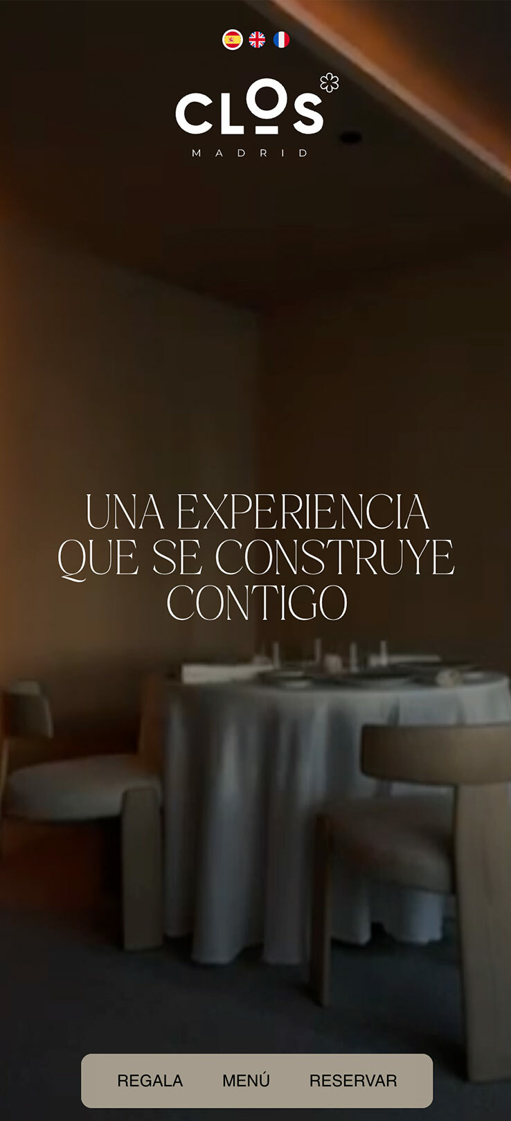 ▷ Ejemplo de página web para restaurantes de lujo [A medida]