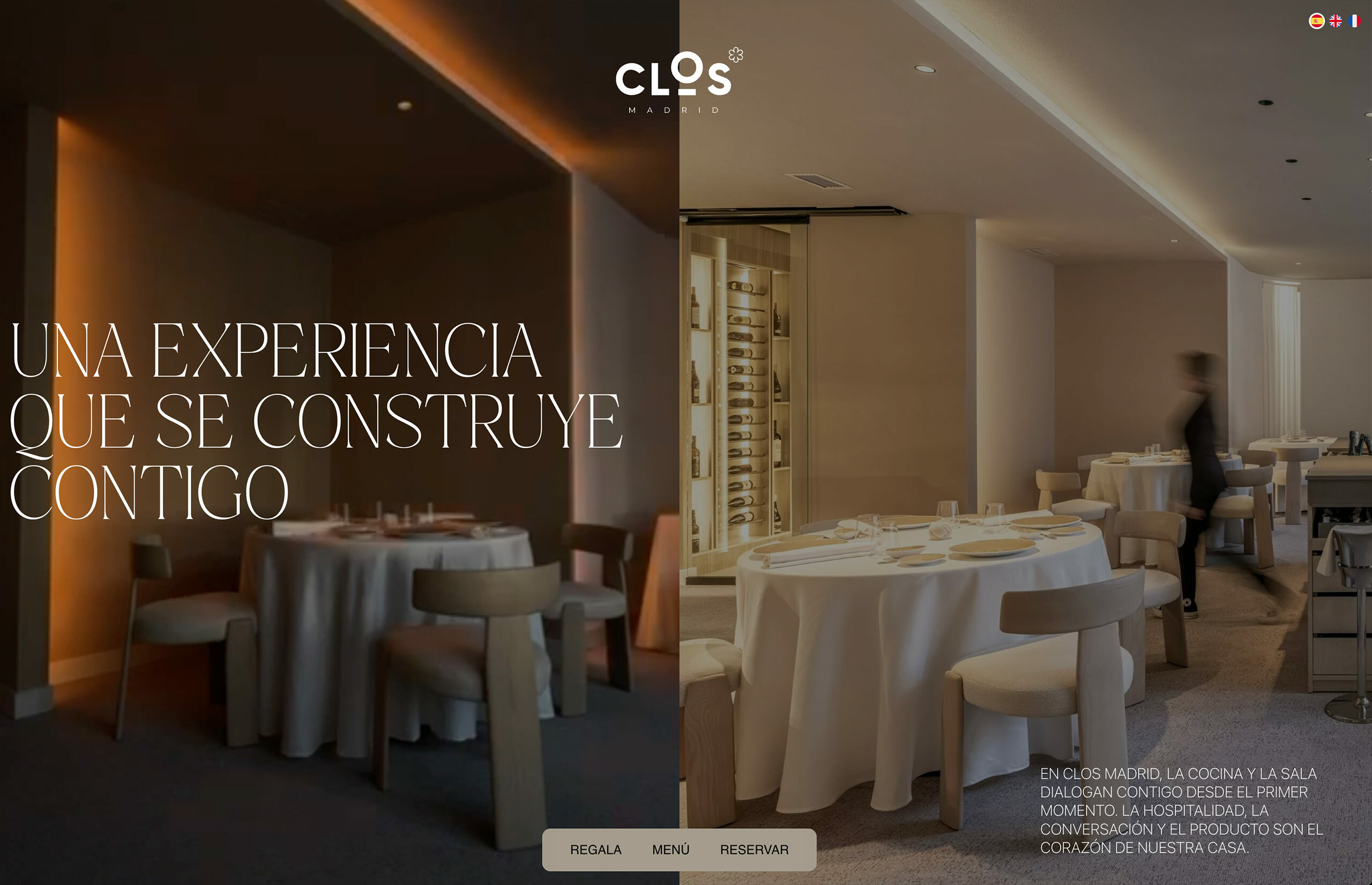 ▷ Ejemplo de página web para restaurantes de lujo [A medida]