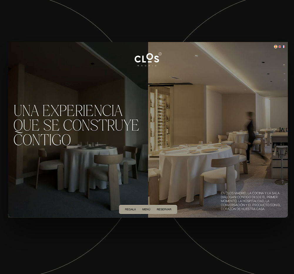 ▷ Ejemplo de página web para restaurantes de lujo [A medida]