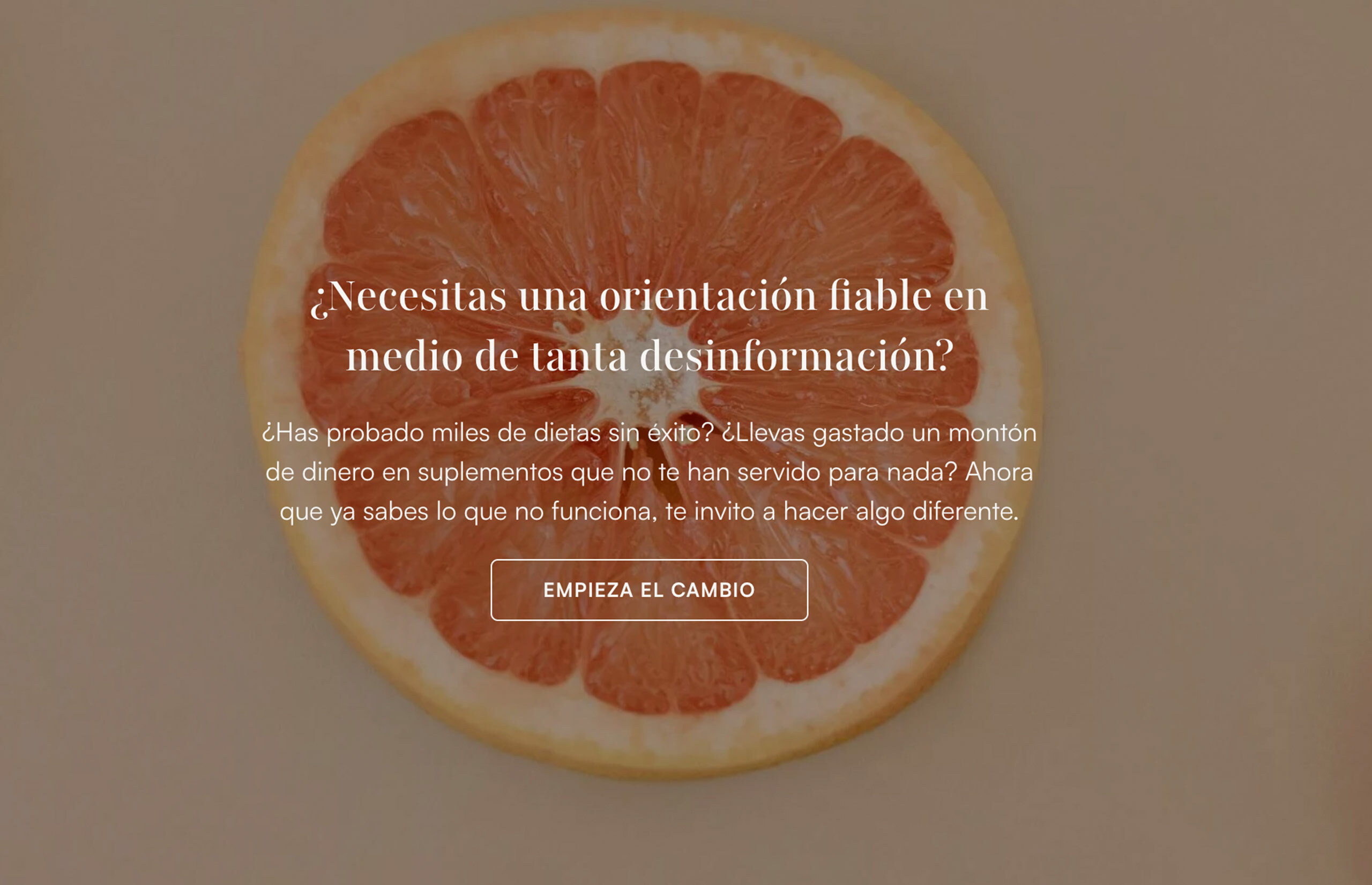 ▷ Ejemplo de página web para nutricionistas [A medida]