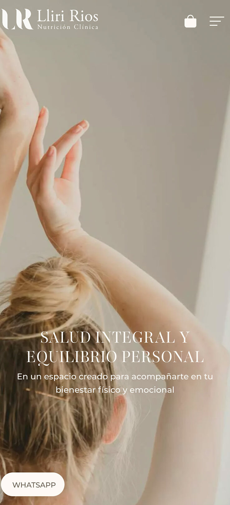 ▷ Ejemplo de página web para nutricionistas [A medida]