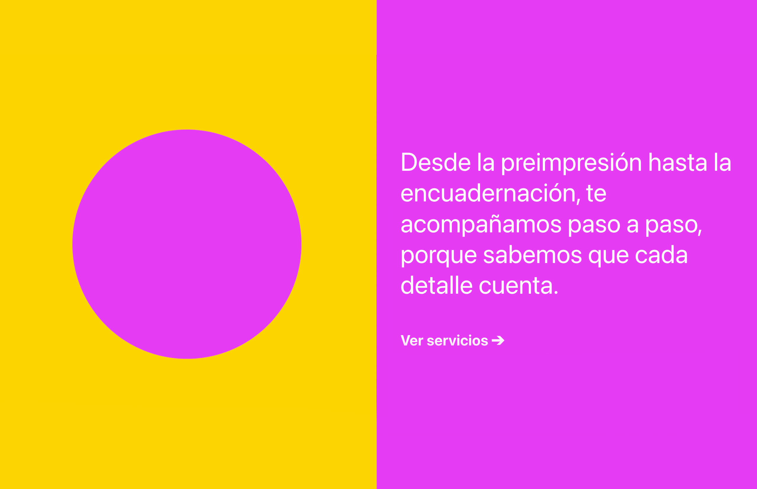 ▷ Ejemplo de página web para artes gráficas [A medida]