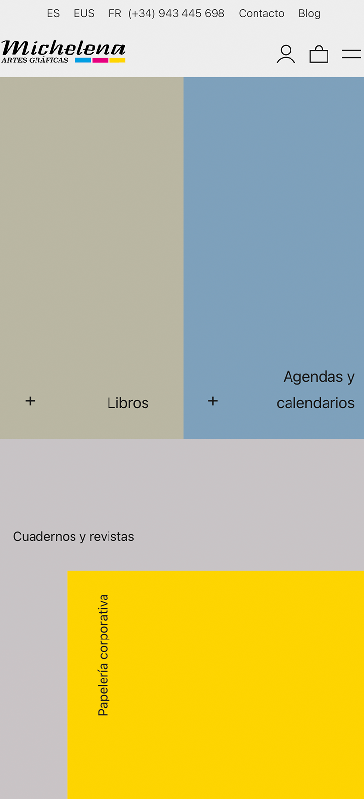 ▷ Ejemplo de página web para artes gráficas [A medida]