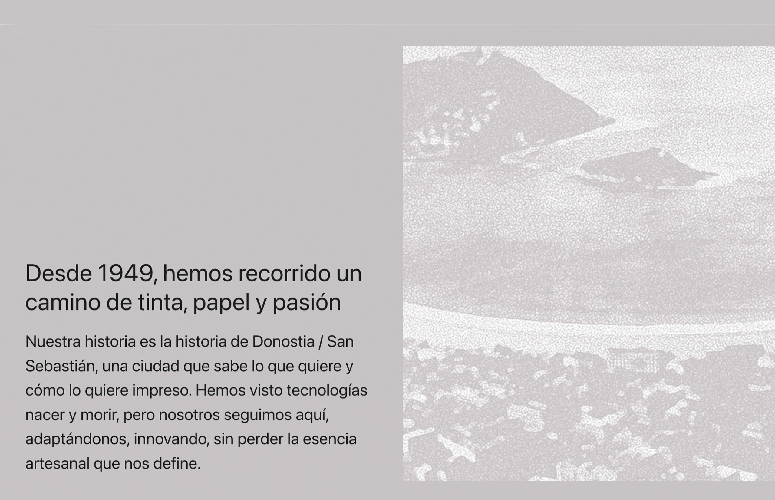 ▷ Ejemplo de página web para artes gráficas [A medida]