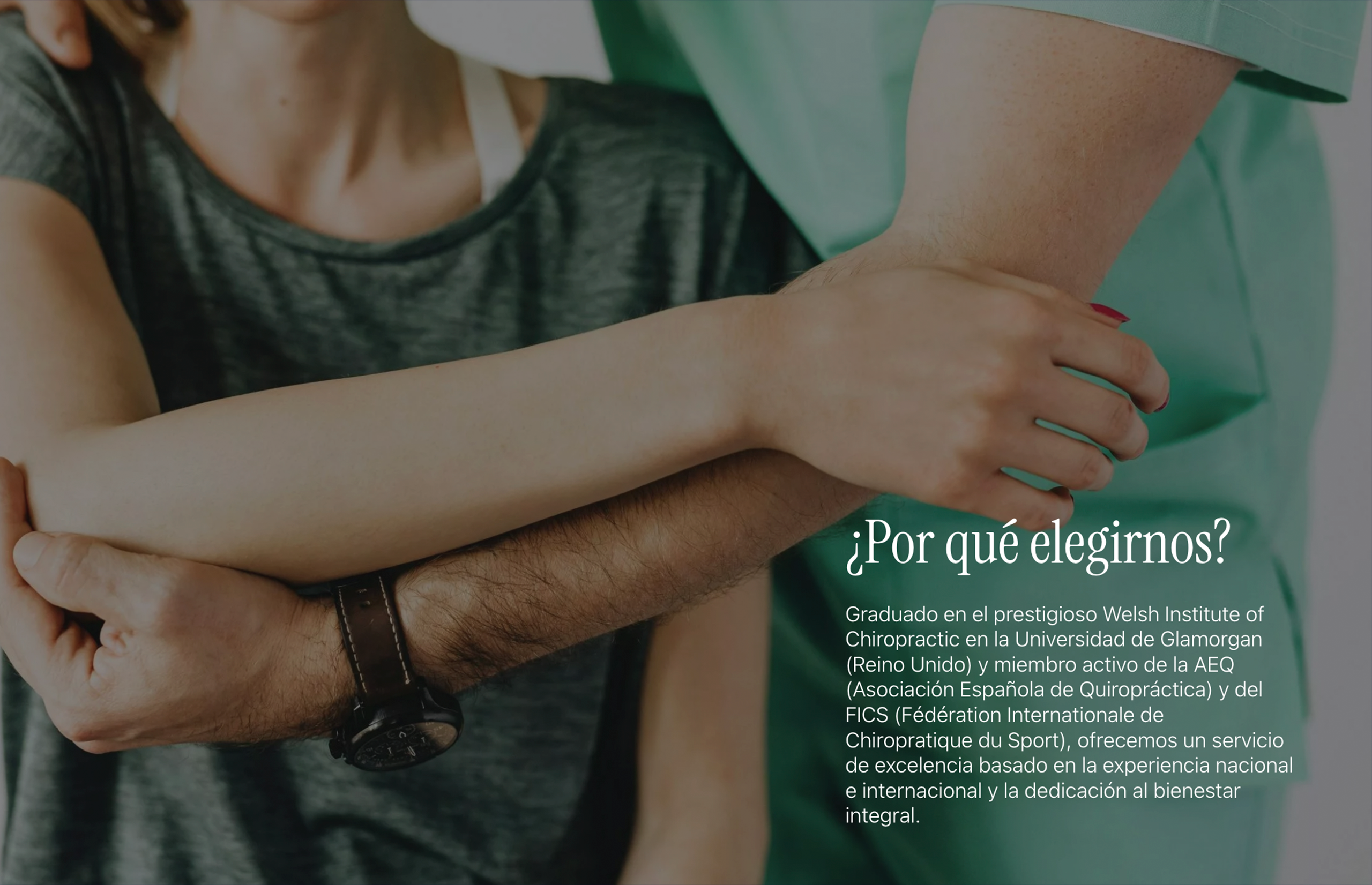 ▷ Ejemplo de página web para quiroprácticos [A medida]