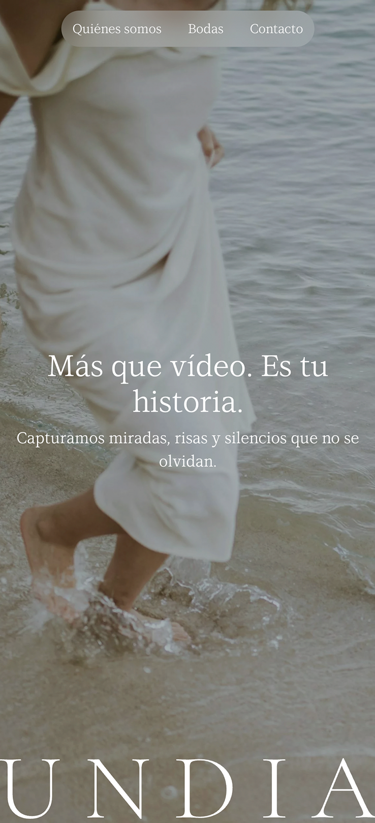 ▷ Ejemplo de página web para videos de bodas [A medida]