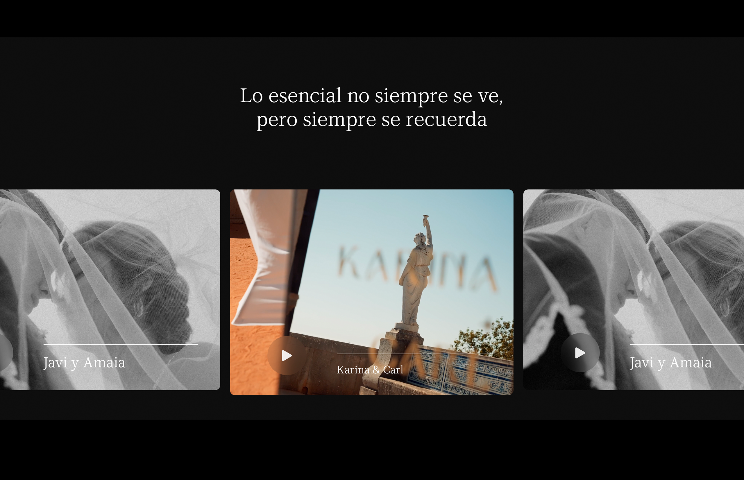 ▷ Ejemplo de página web para videos de bodas [A medida]