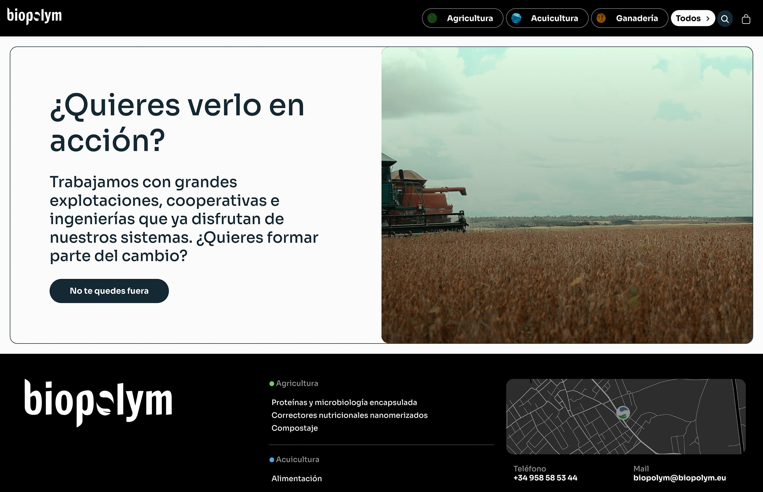 ▷ Ejemplo de página web para tienda biotecnológica [A medida]