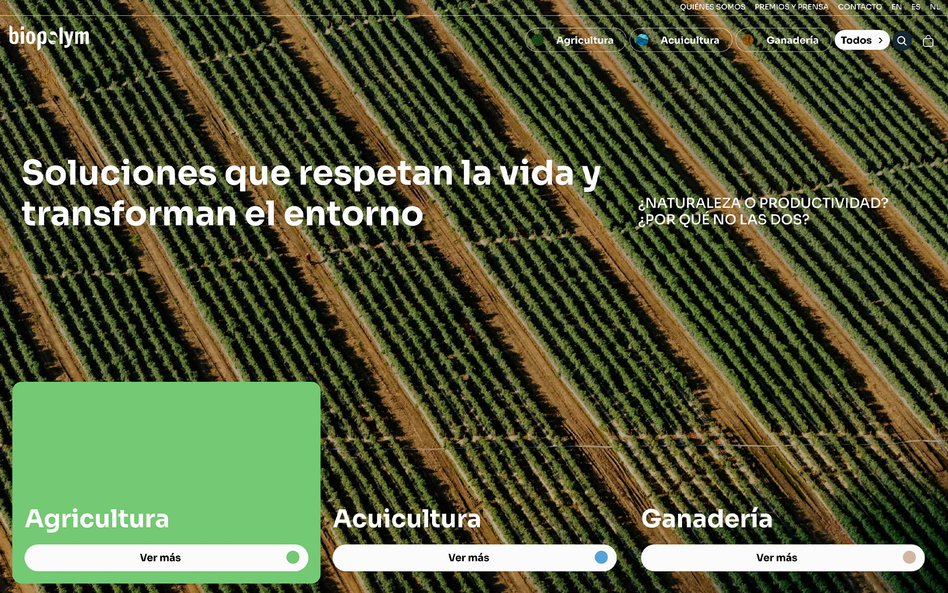 ▷ Ejemplo de página web para tienda biotecnológica [A medida]