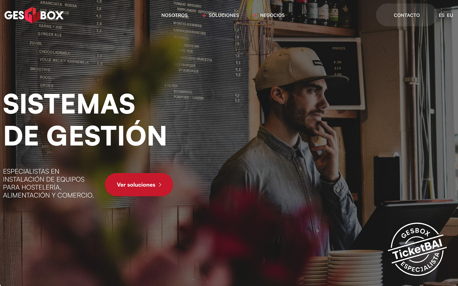 ▷ Ejemplo de página web para sistemas de gestión [A medida]