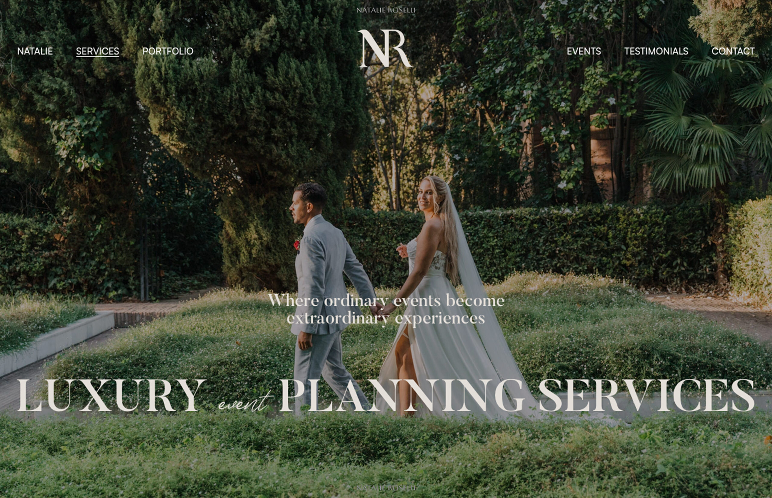 ▷ Ejemplo de página web para Organizadora de eventos [A medida]