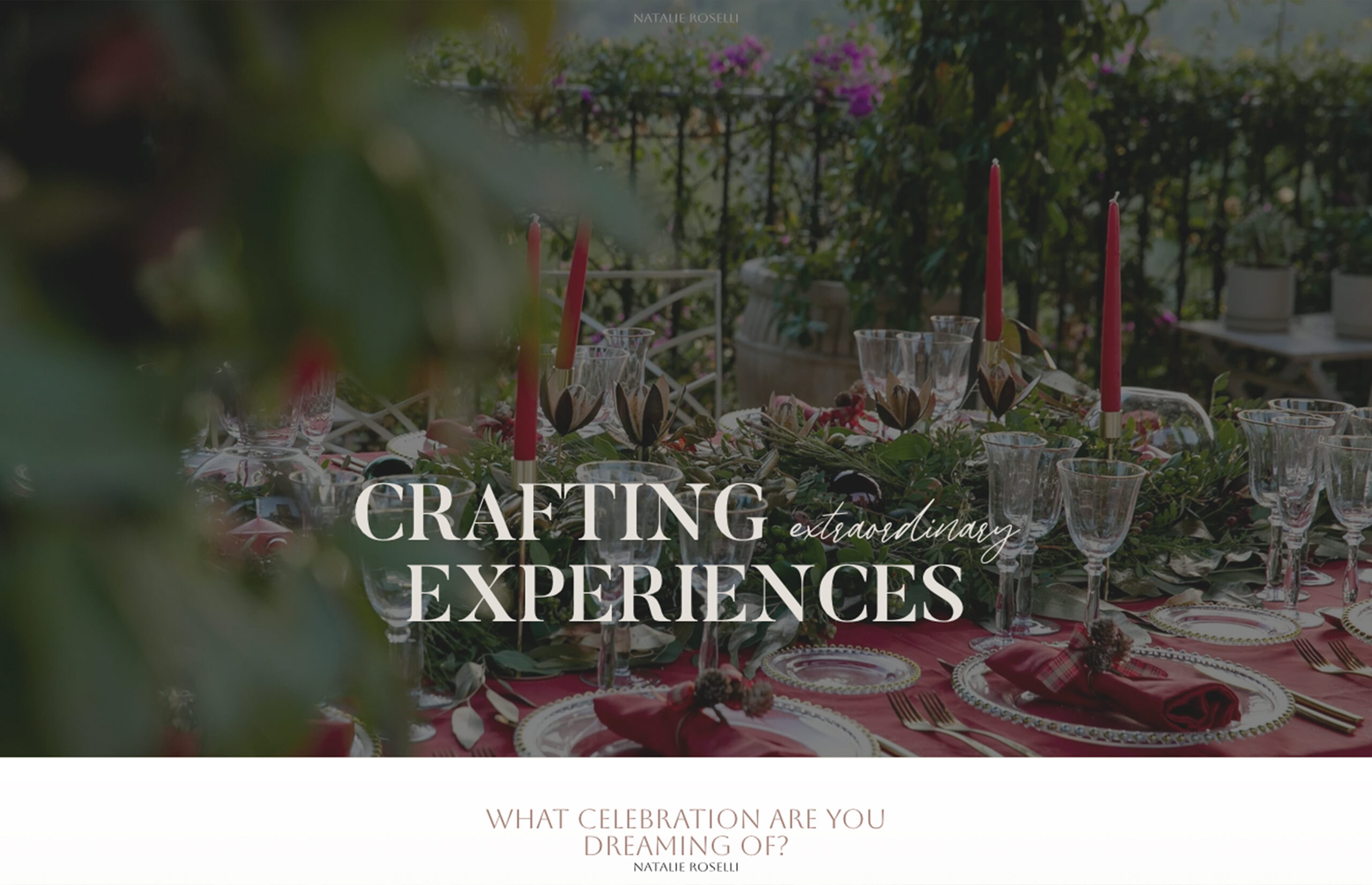 ▷ Ejemplo de página web para Organizadora de eventos [A medida]