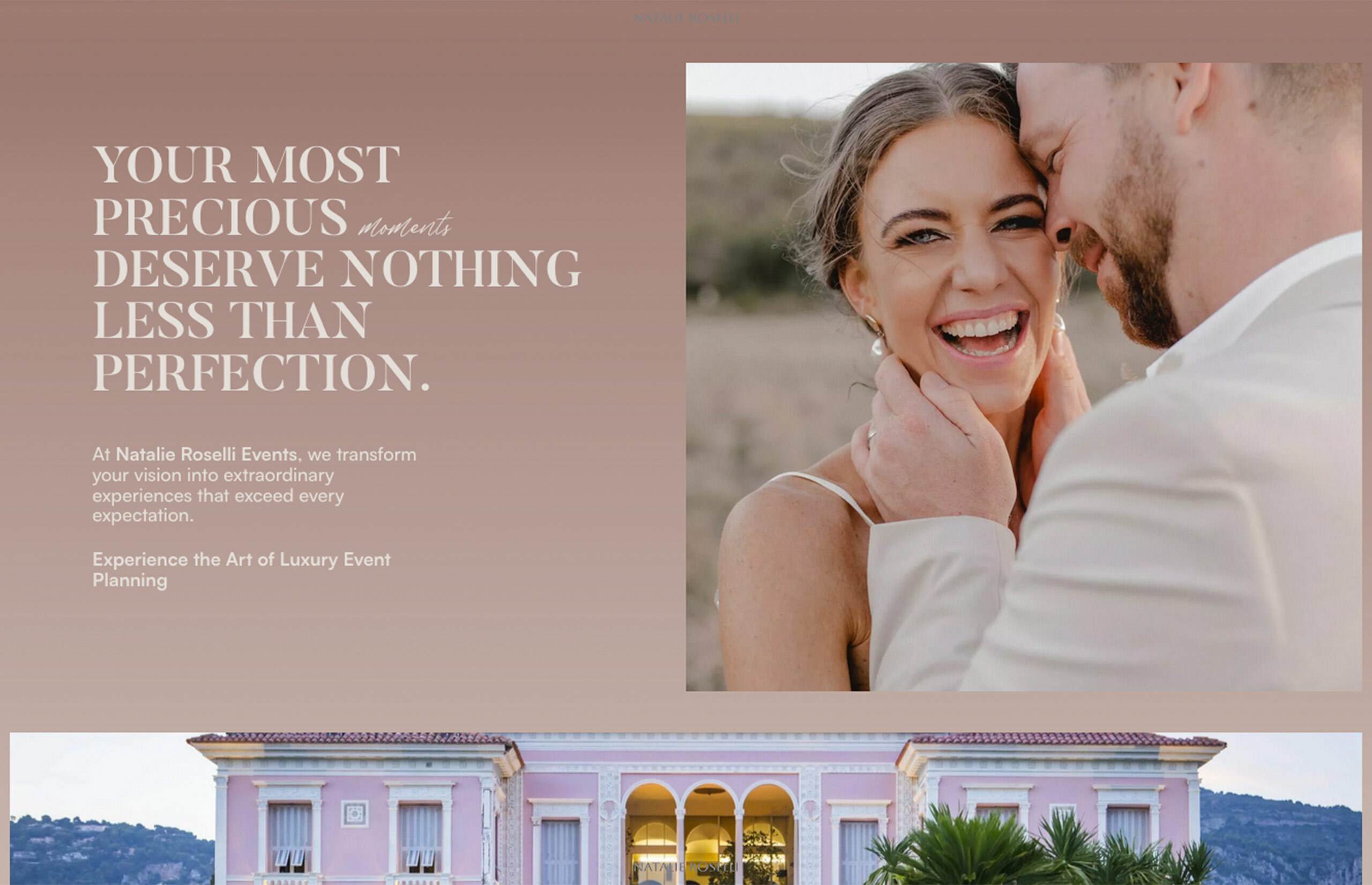 ▷ Ejemplo de página web para Organizadora de eventos [A medida]