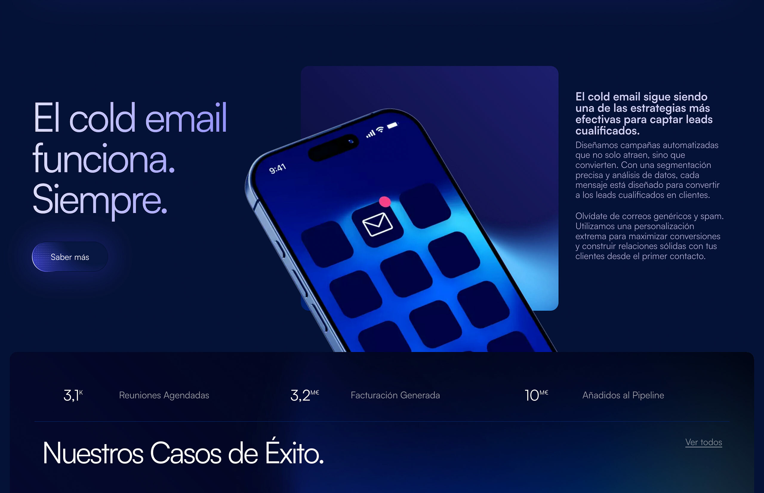 ▷ Ejemplo de página web para Agencia de Outbound [A medida]