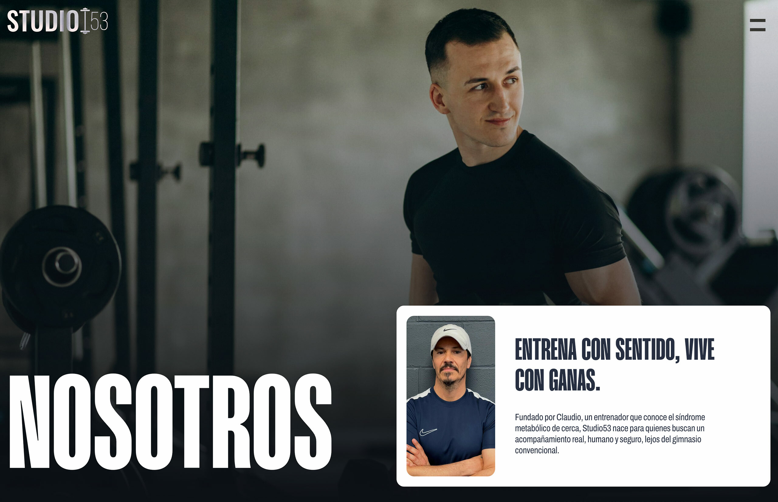 ▷ Ejemplo de página web para gimnasio [A medida]