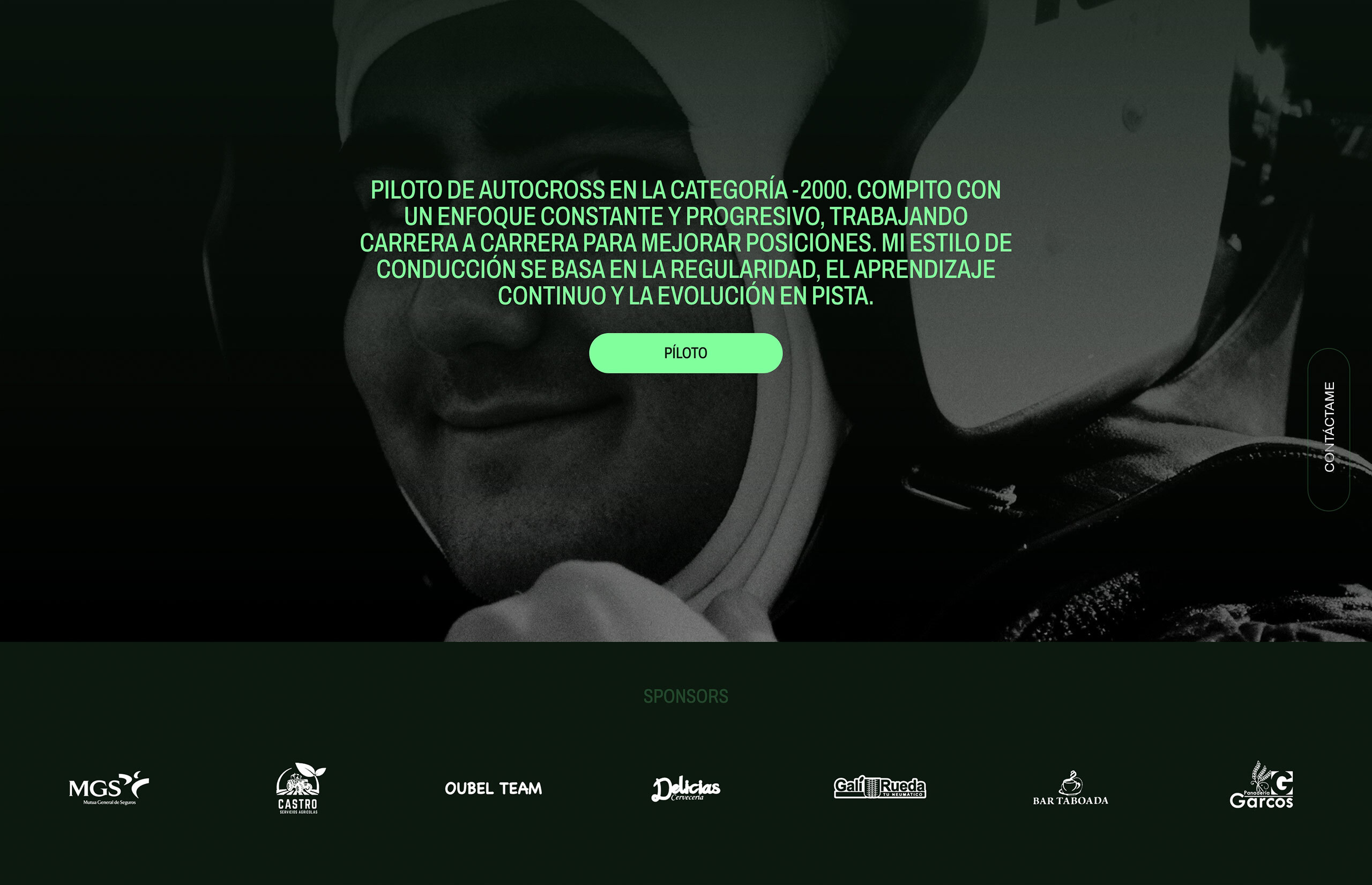 ▷ Ejemplo de página web para Piloto de Rally [A medida]