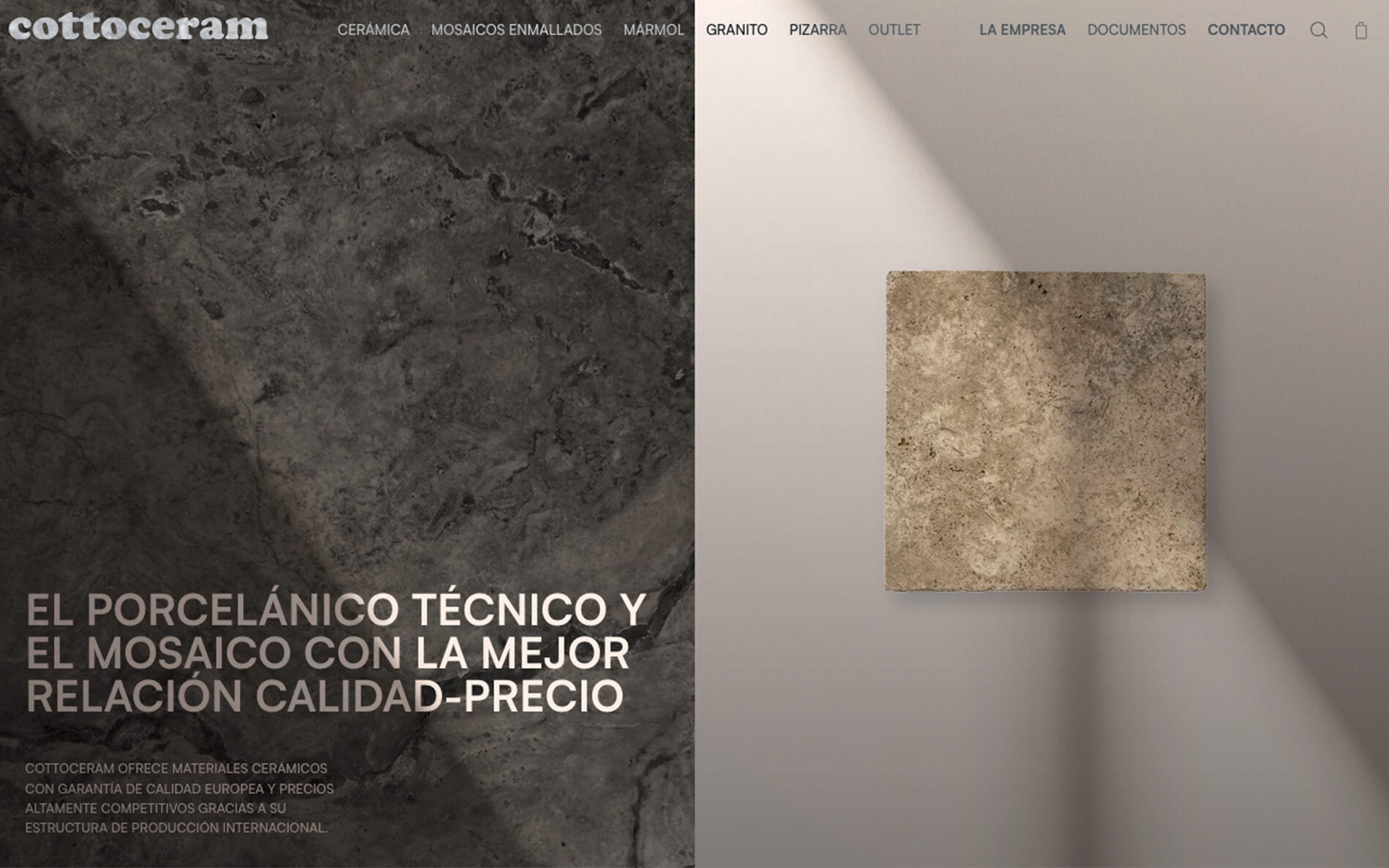 ▷ Ejemplo de página web para Tienda Materiales cerámicos[A medida]