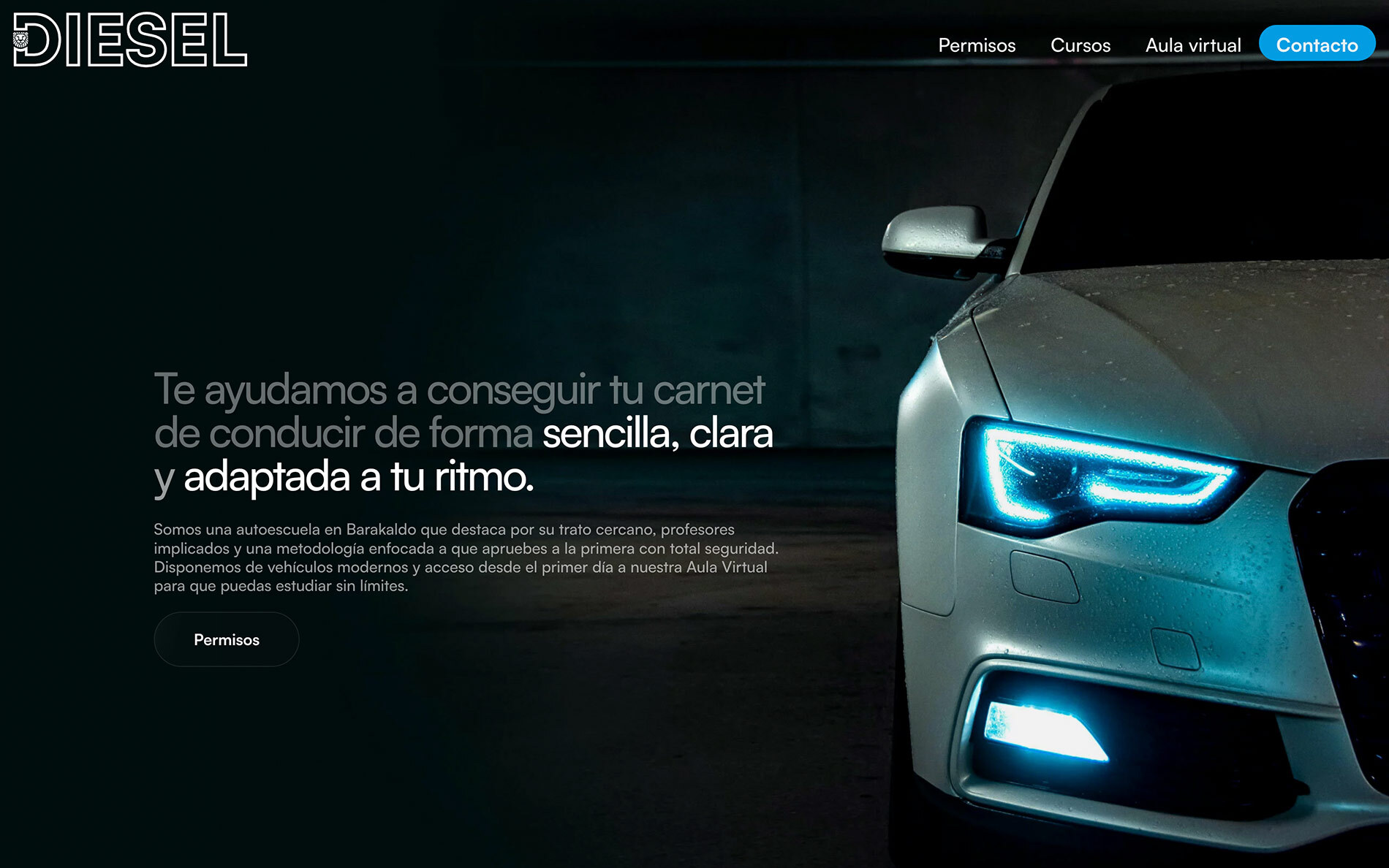 ▷ Ejemplo de página web para Autoescuela [A medida]