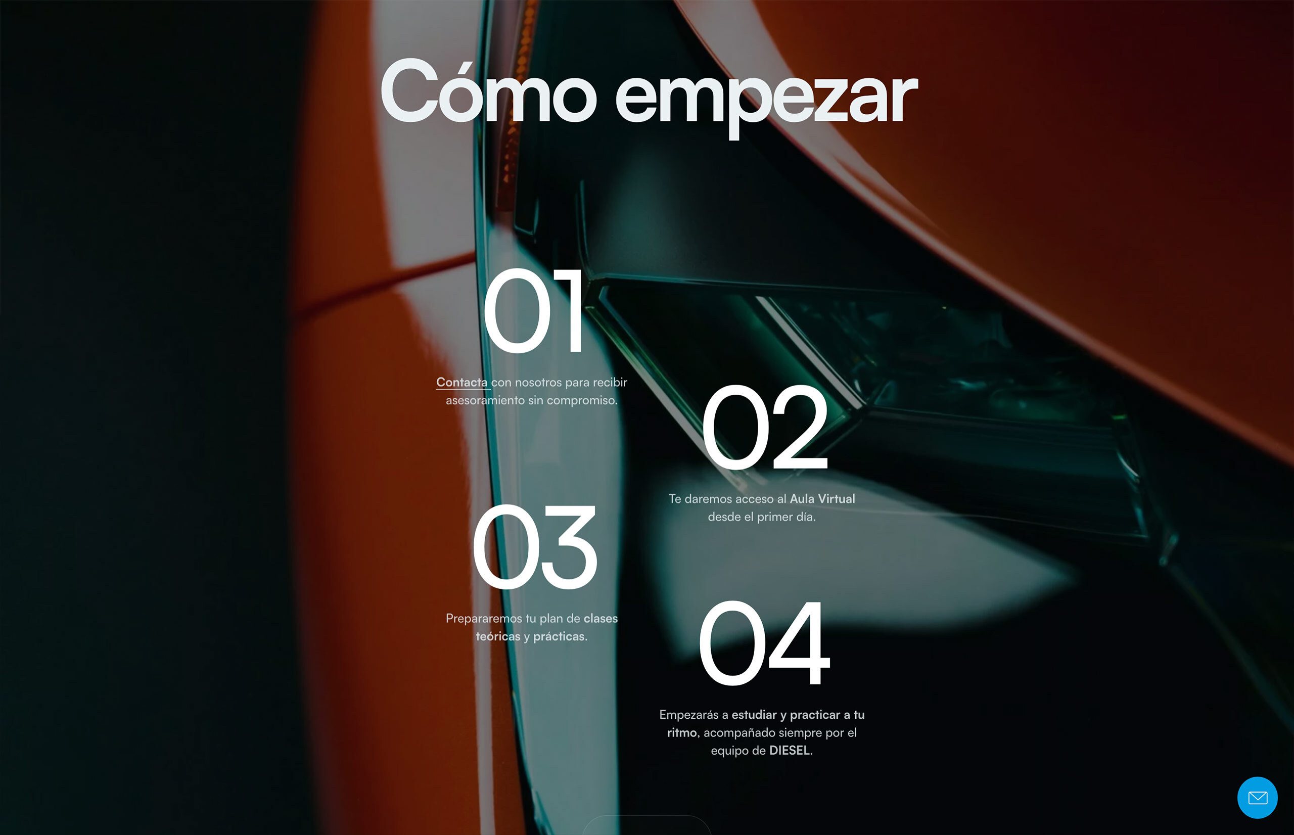 ▷ Ejemplo de página web para Autoescuela [A medida]