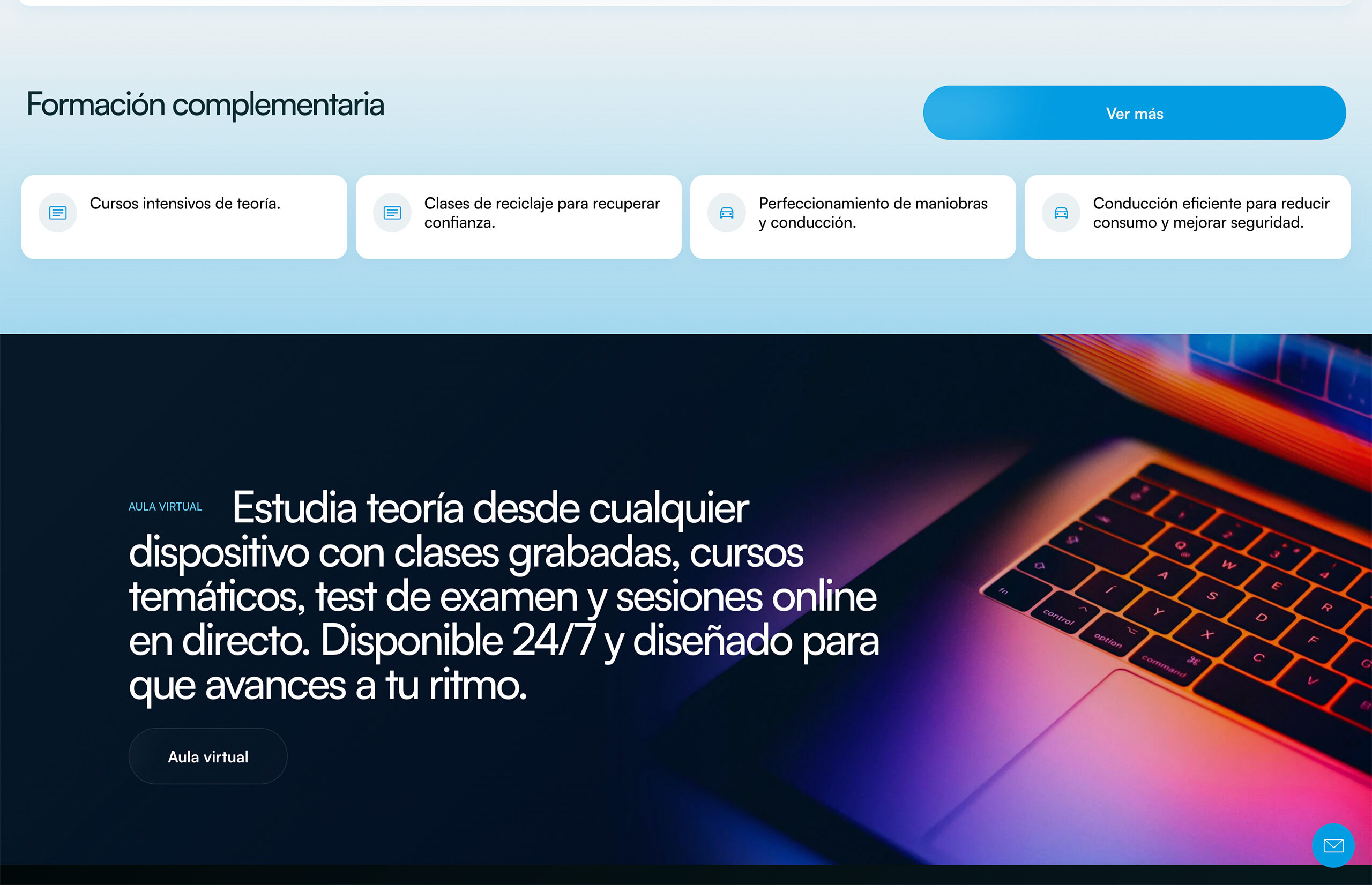 ▷ Ejemplo de página web para Autoescuela [A medida]