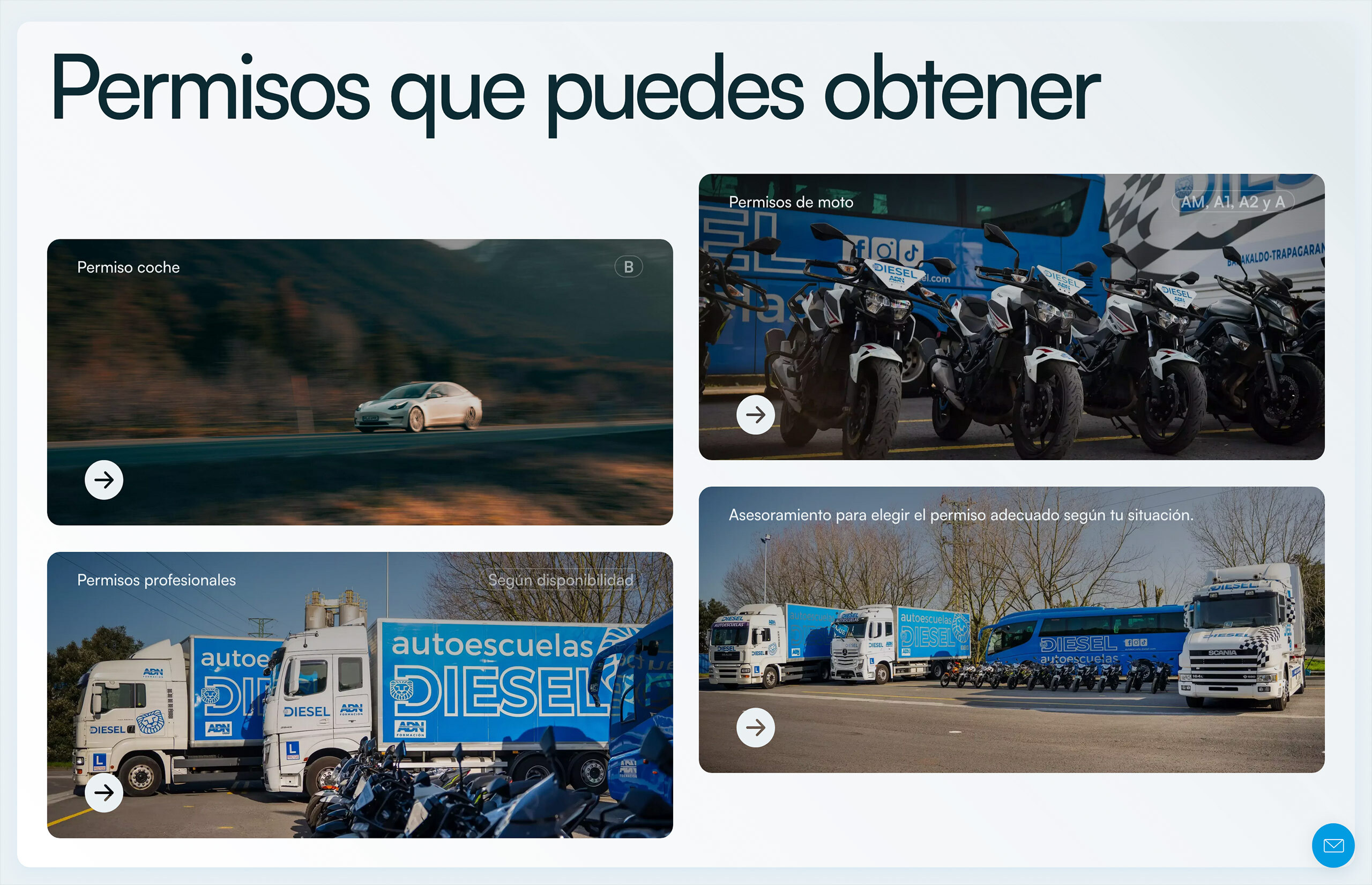 ▷ Ejemplo de página web para Autoescuela [A medida]