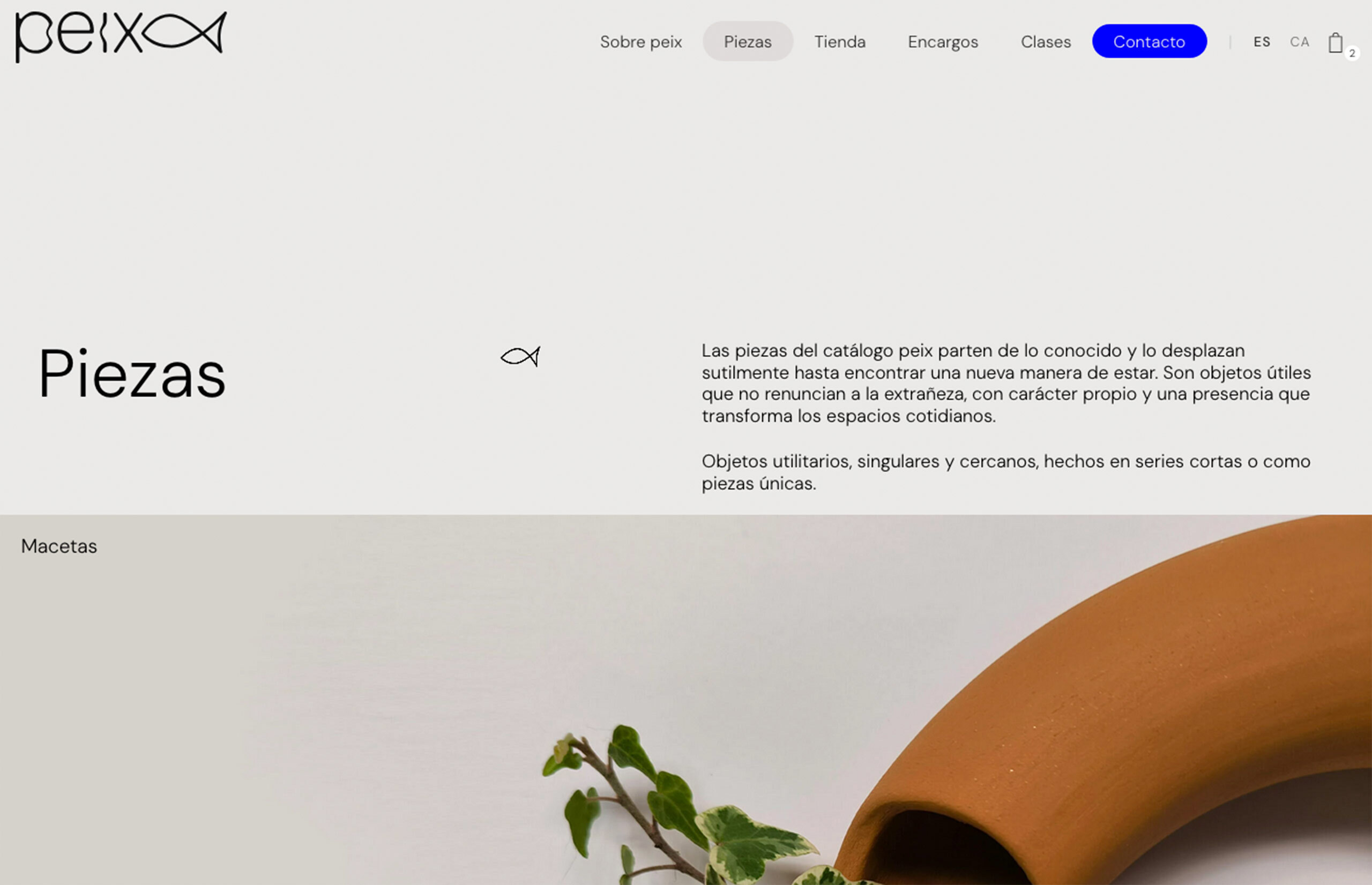 ▷ Ejemplo de página web para Tienda cerámica artesanal [A medida]