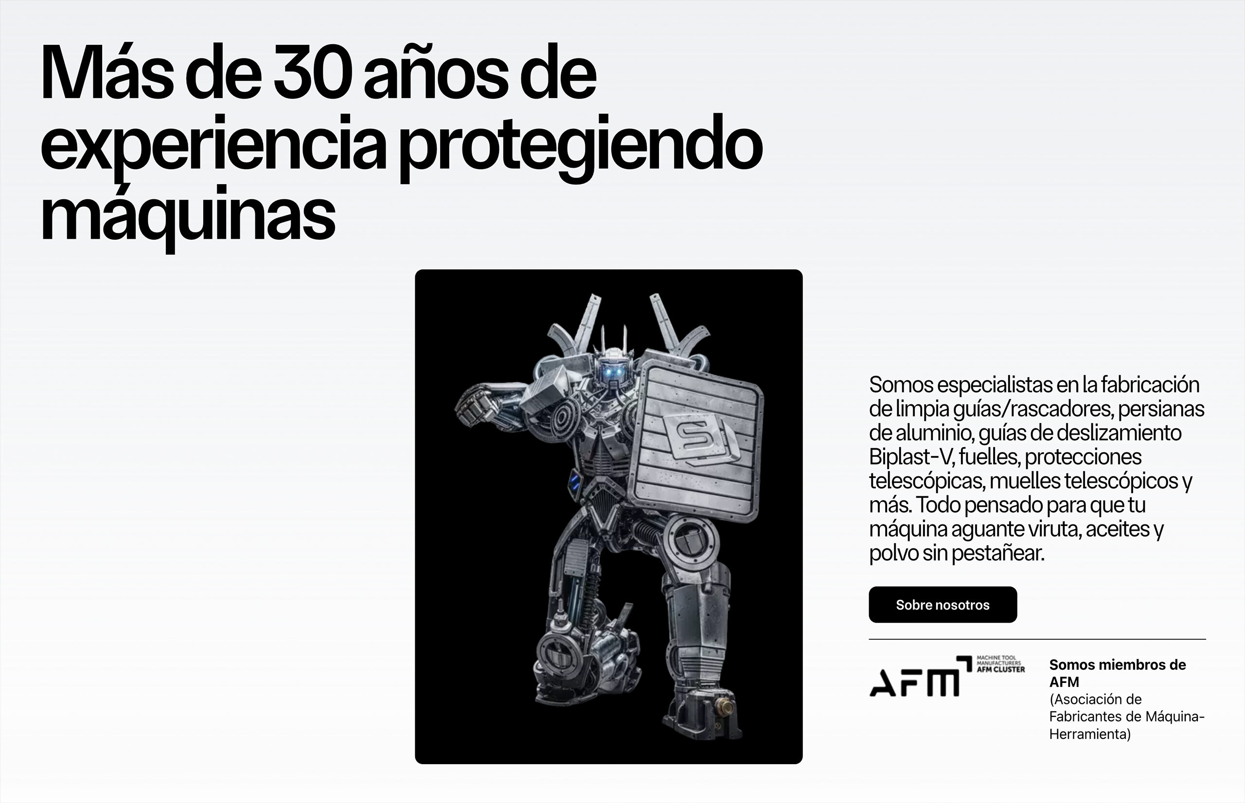 ▷ Ejemplo de página web para Fabricante industrial [A medida]