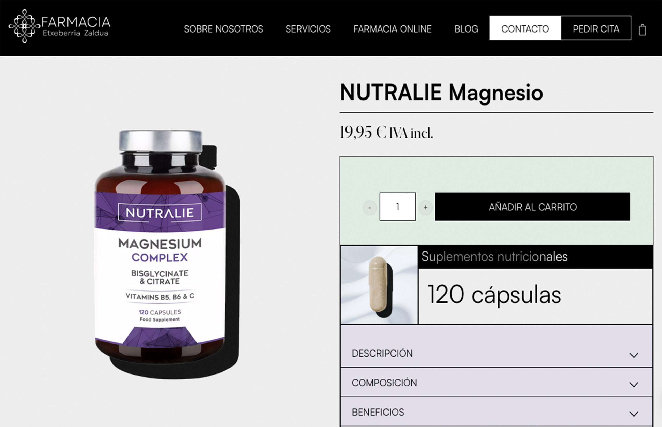 ▷ Ejemplo de página web para Farmacia[A medida]