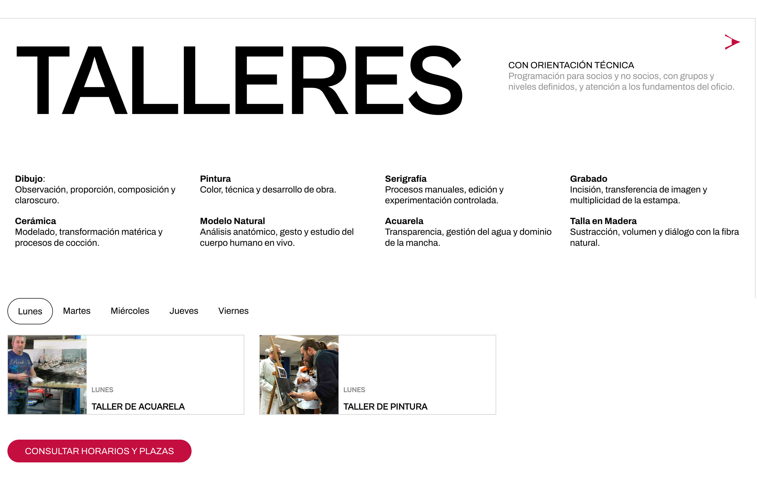 ▷ Ejemplo de página web para asociación artística [A medida]