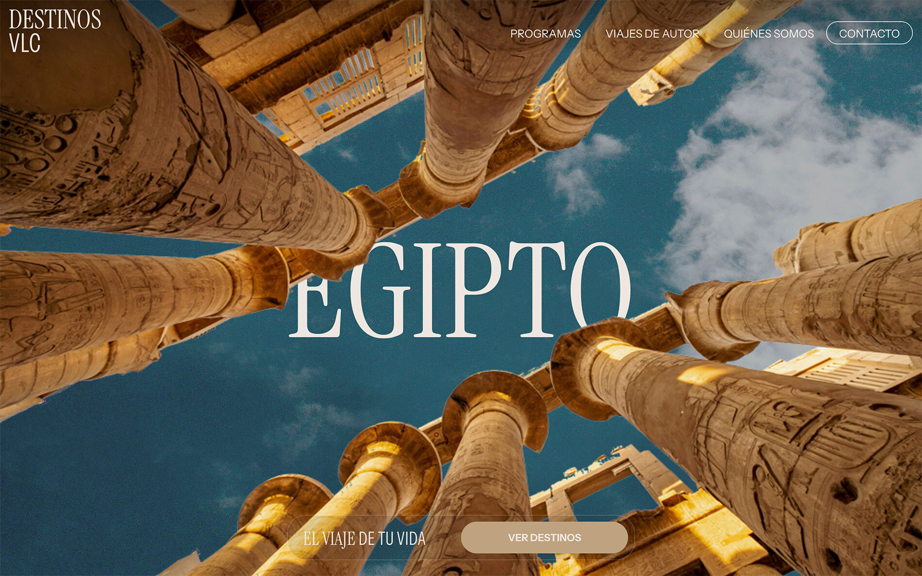 ▷ Ejemplo de página web para agencia de viajes [A medida]