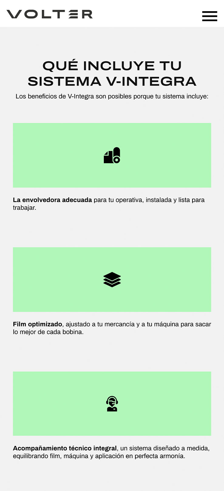 ▷ Ejemplo de página web para embalajes industriales [A medida]