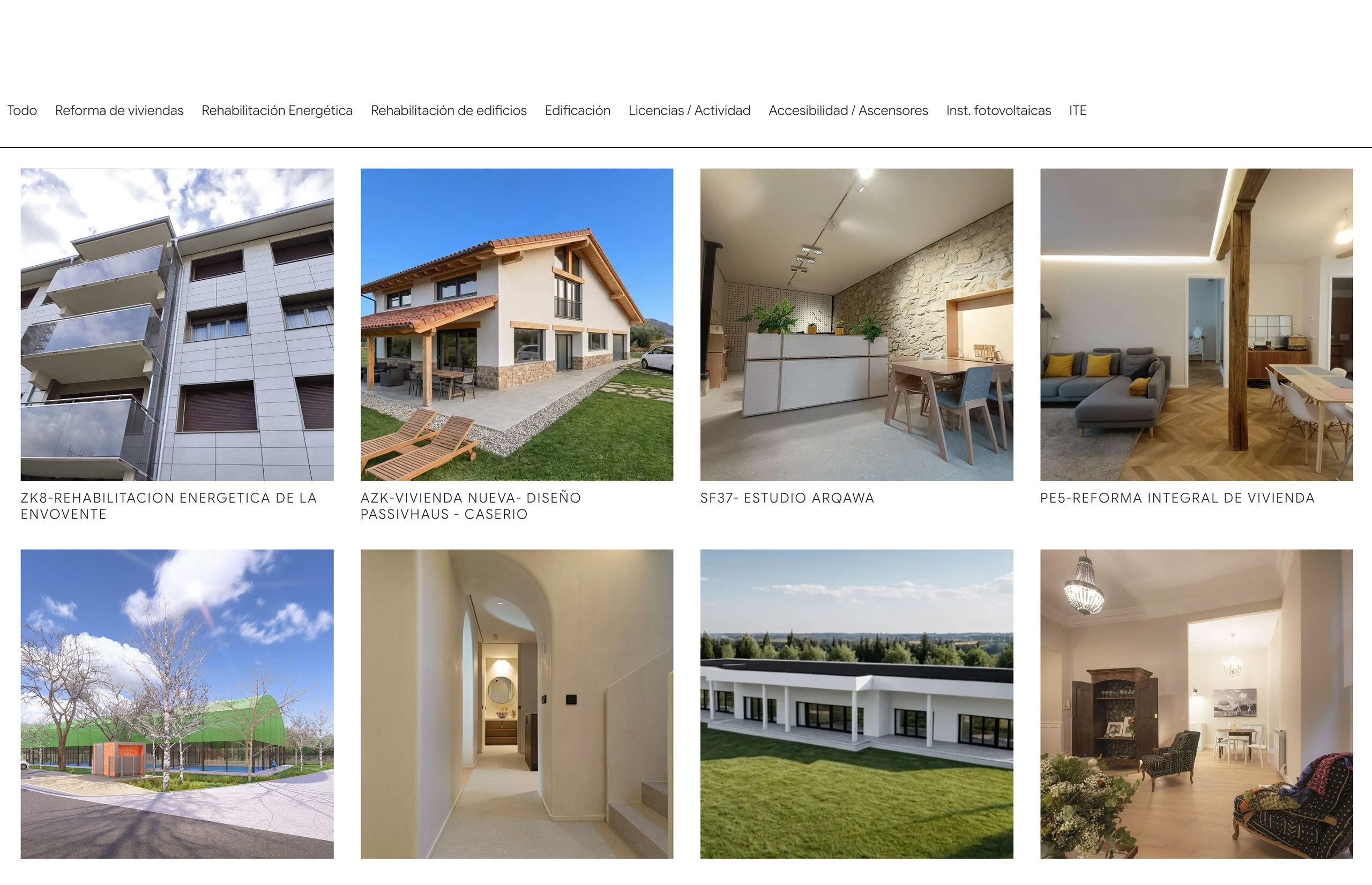 ▷ Ejemplo de página web para arquitectura [A medida]