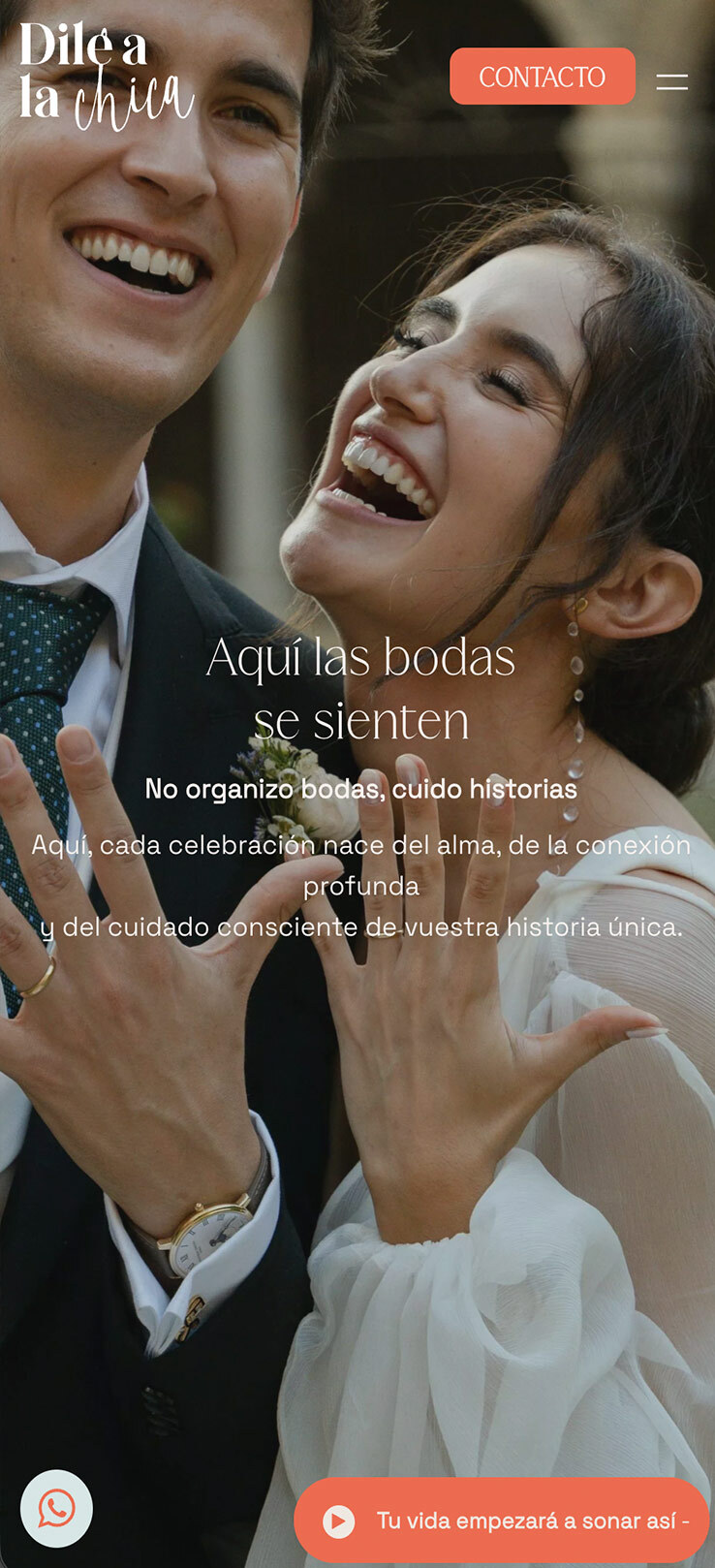 ▷ Ejemplo de página web para bodas [A medida]