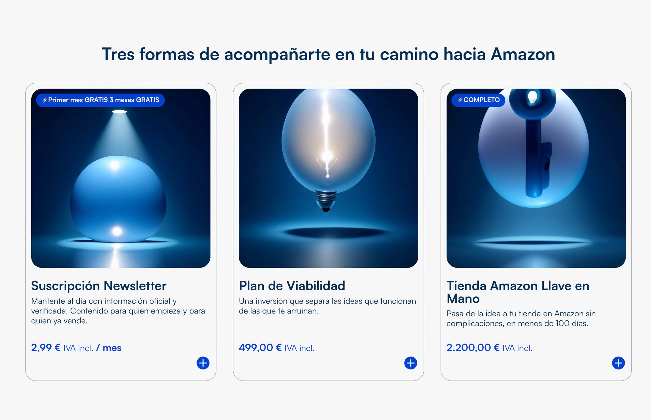 ▷ Ejemplo de página web para vender en Amazon [A medida]