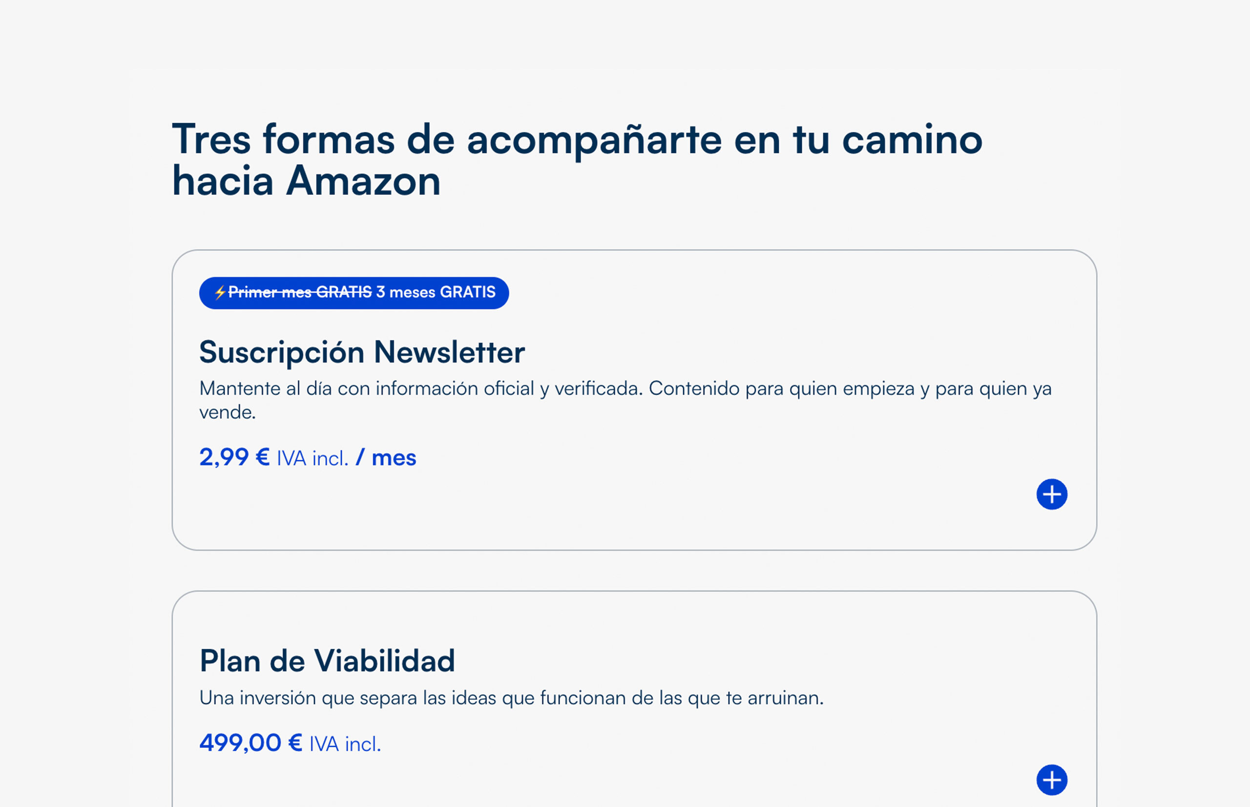 ▷ Ejemplo de página web para vender en Amazon [A medida]