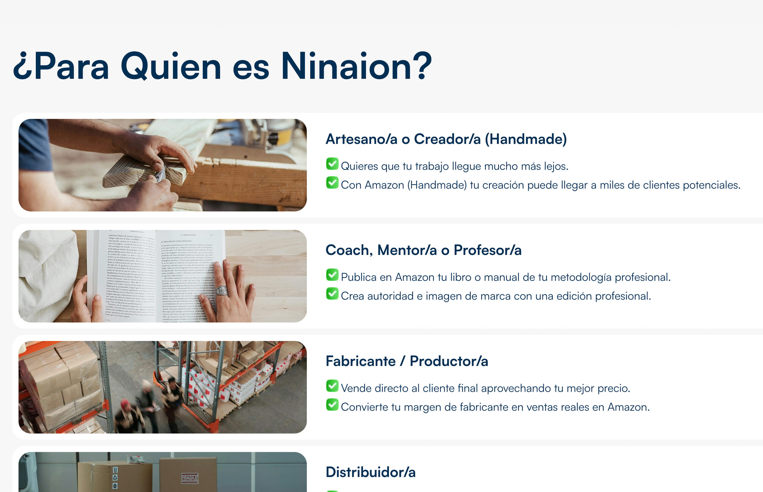 ▷ Ejemplo de página web para vender en Amazon [A medida]