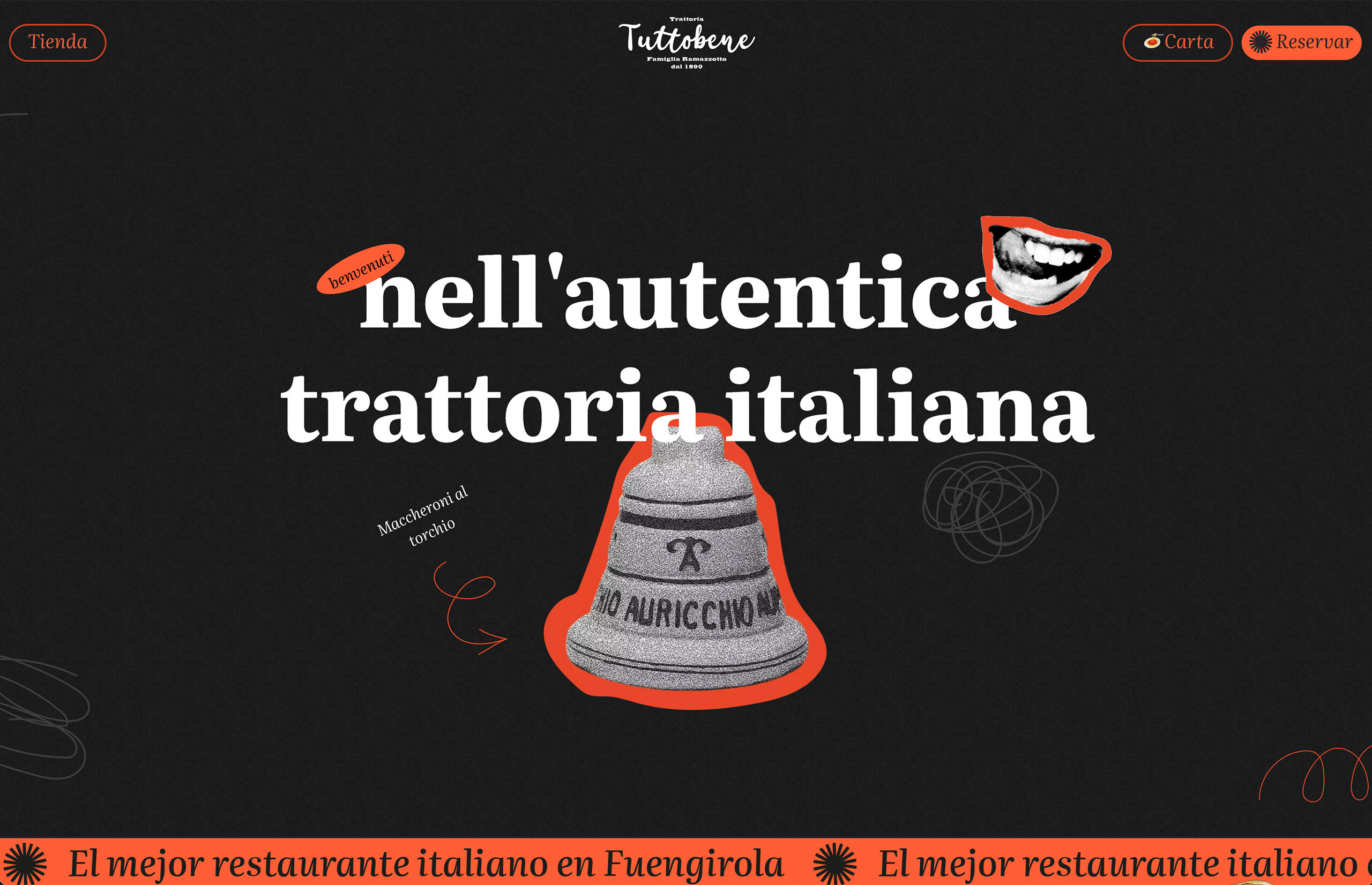 ▷ Ejemplo de página web para restaurante italiano [A medida]