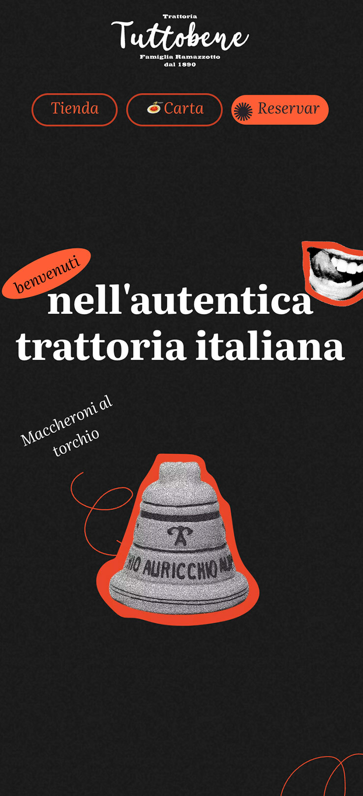 ▷ Ejemplo de página web para restaurante italiano [A medida]
