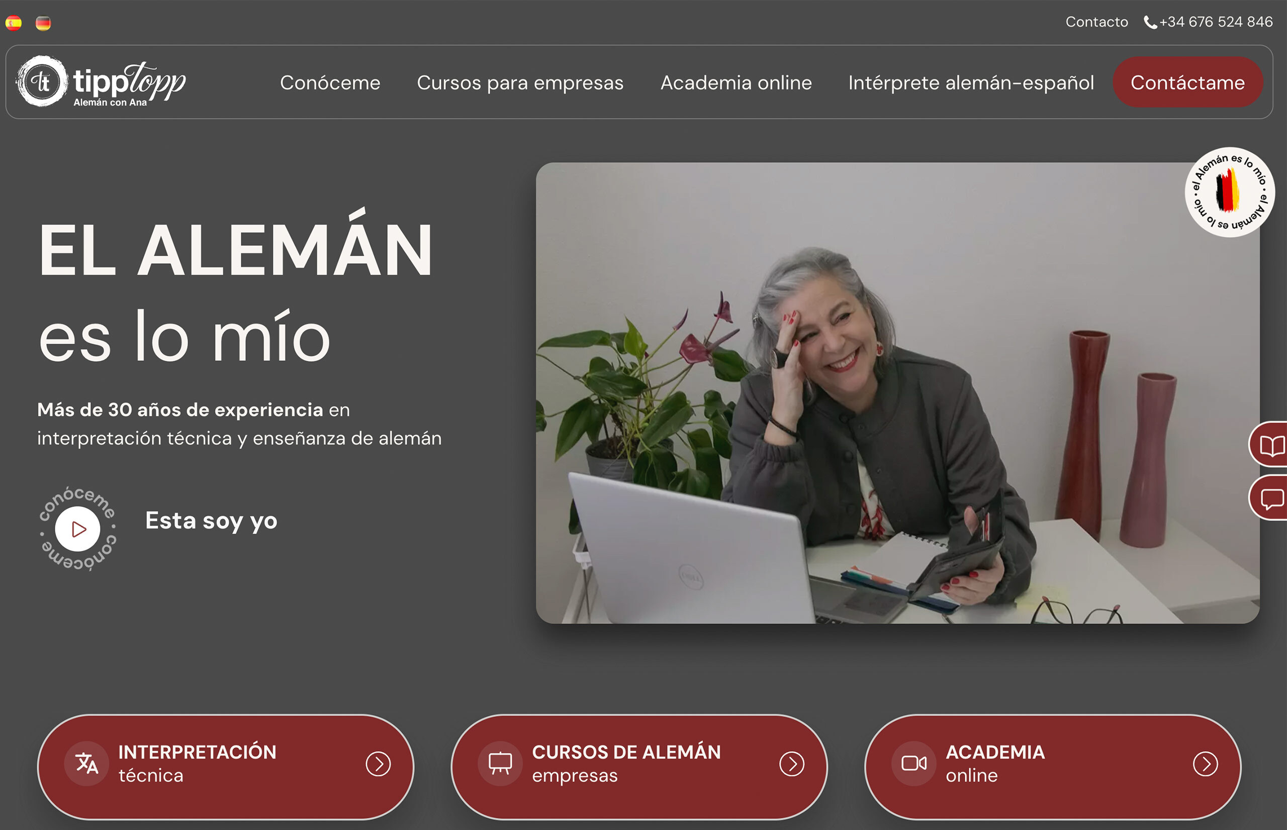 ▷ Ejemplo de página web para academias [A medida]