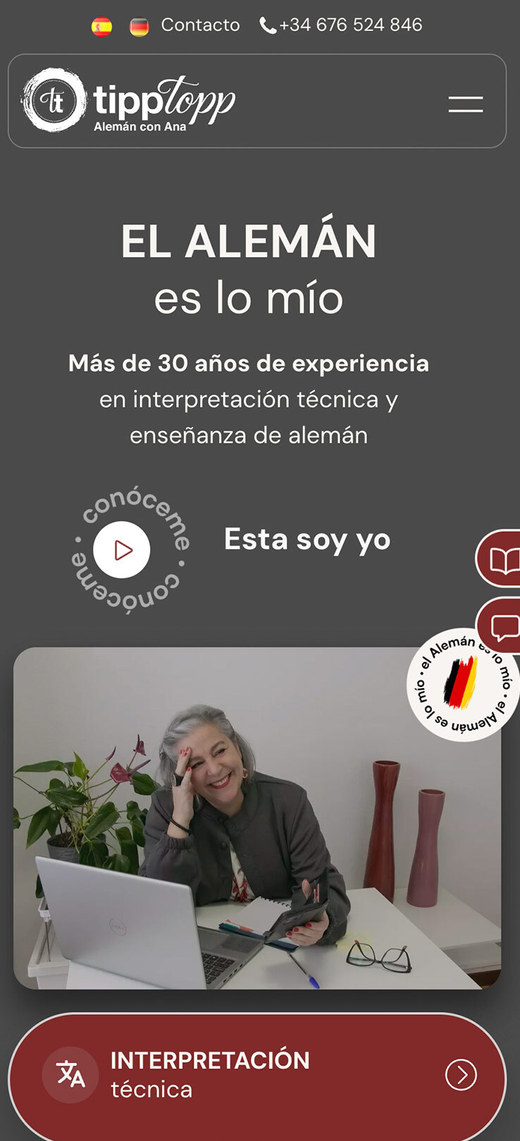 ▷ Ejemplo de página web para academias [A medida]