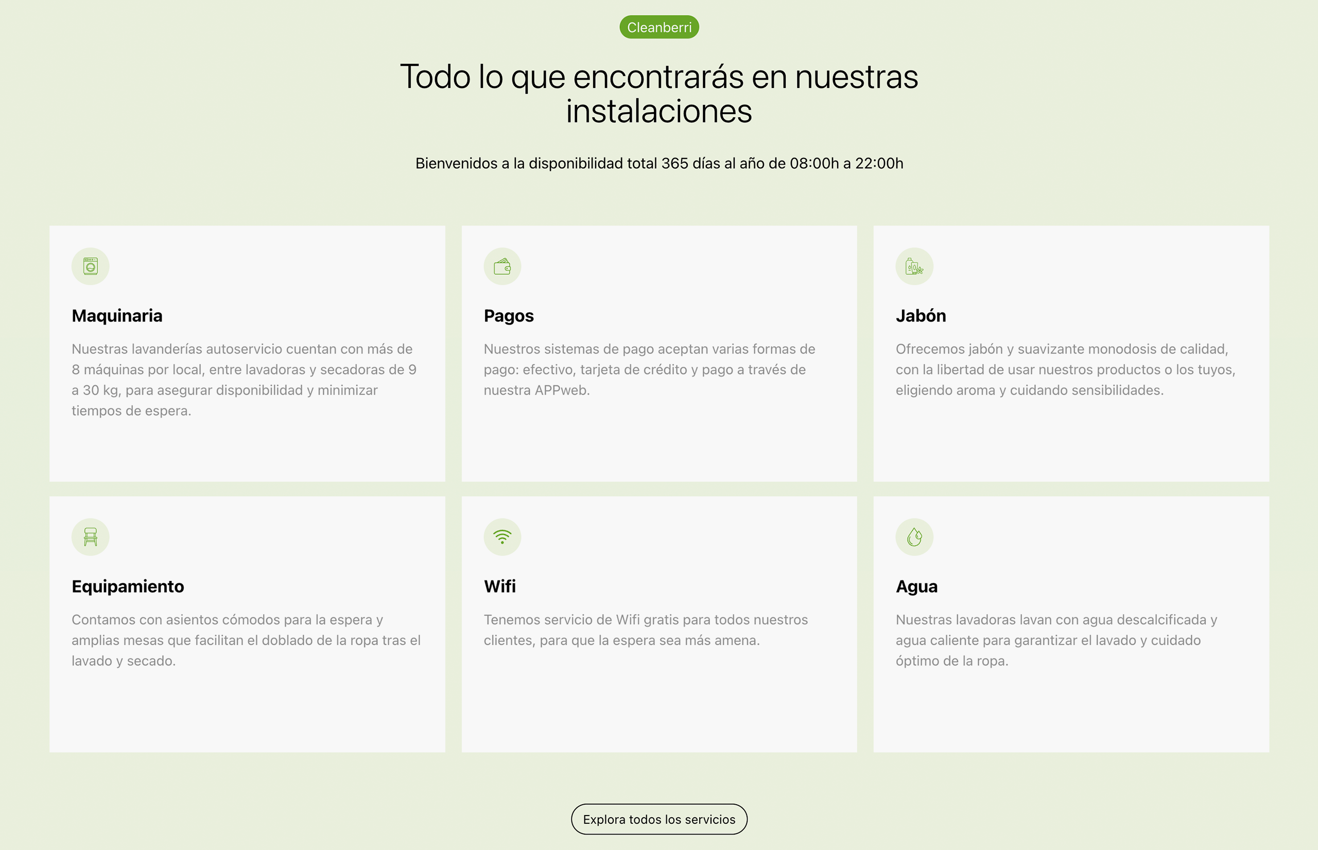 ▷ Ejemplo de página web para lavandería [A medida]