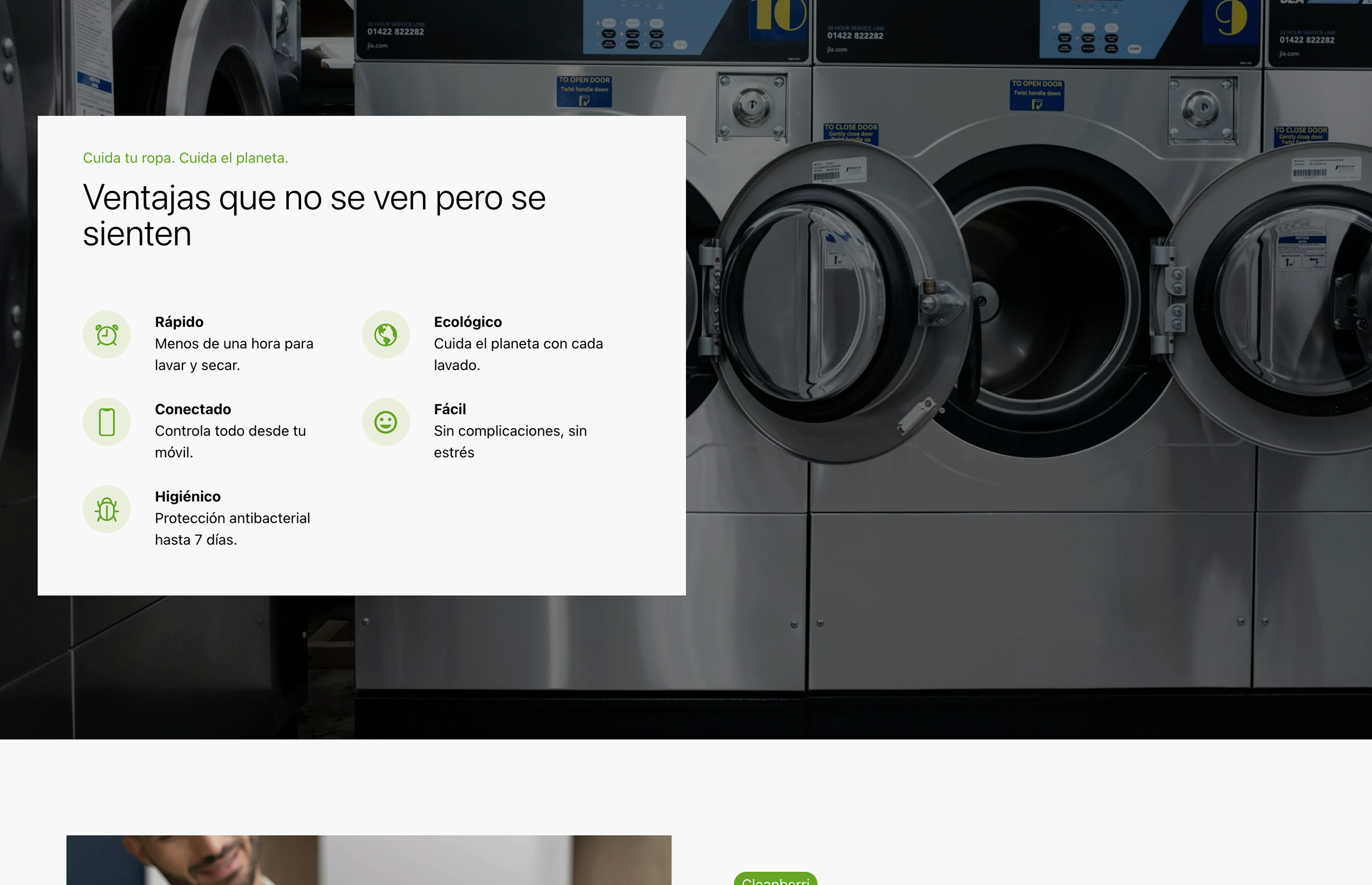 ▷ Ejemplo de página web para lavandería [A medida]